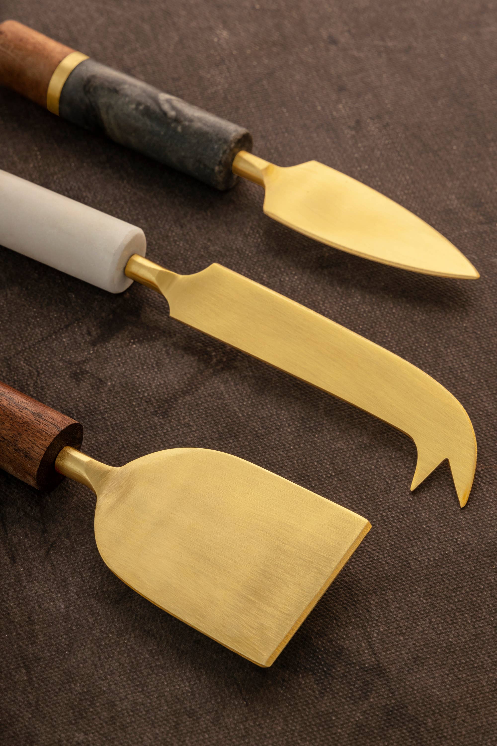 Evora Marble Cheese Knives