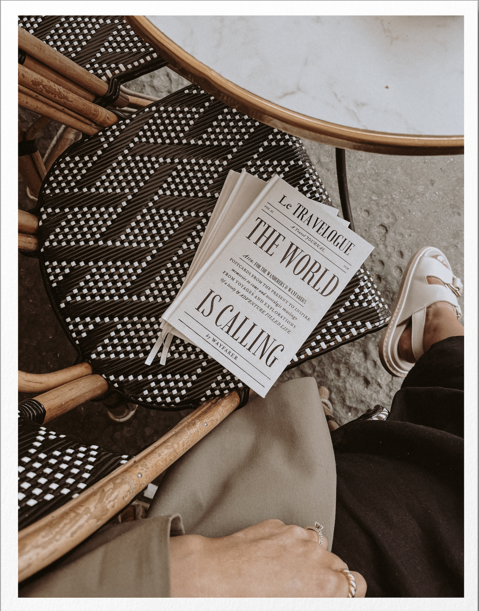 The World Is Calling: A Travel Journal | Linen Notebook