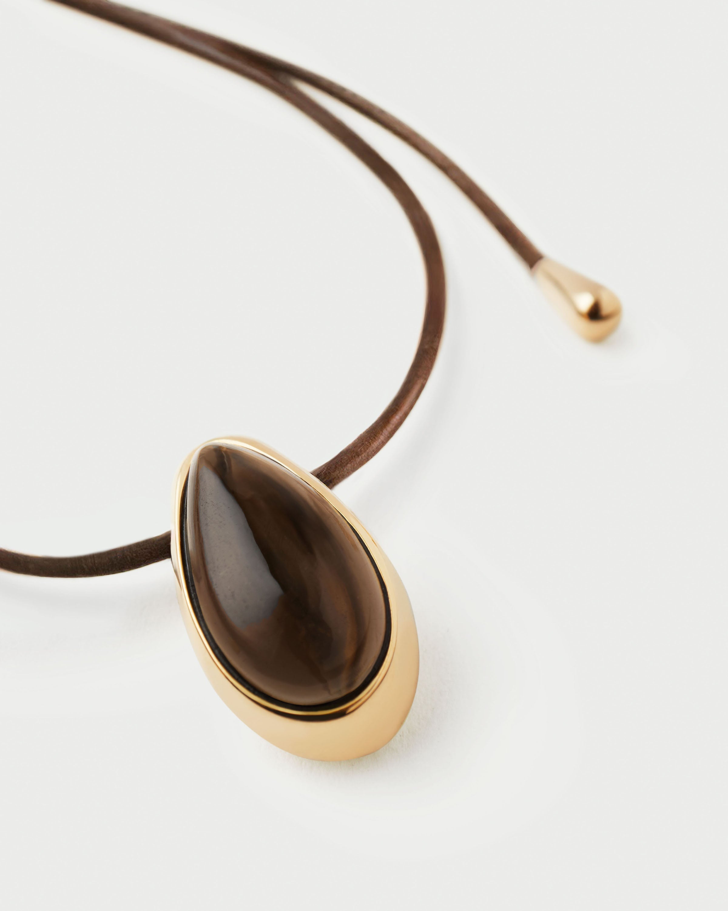 Quartz Luna Cord Necklace