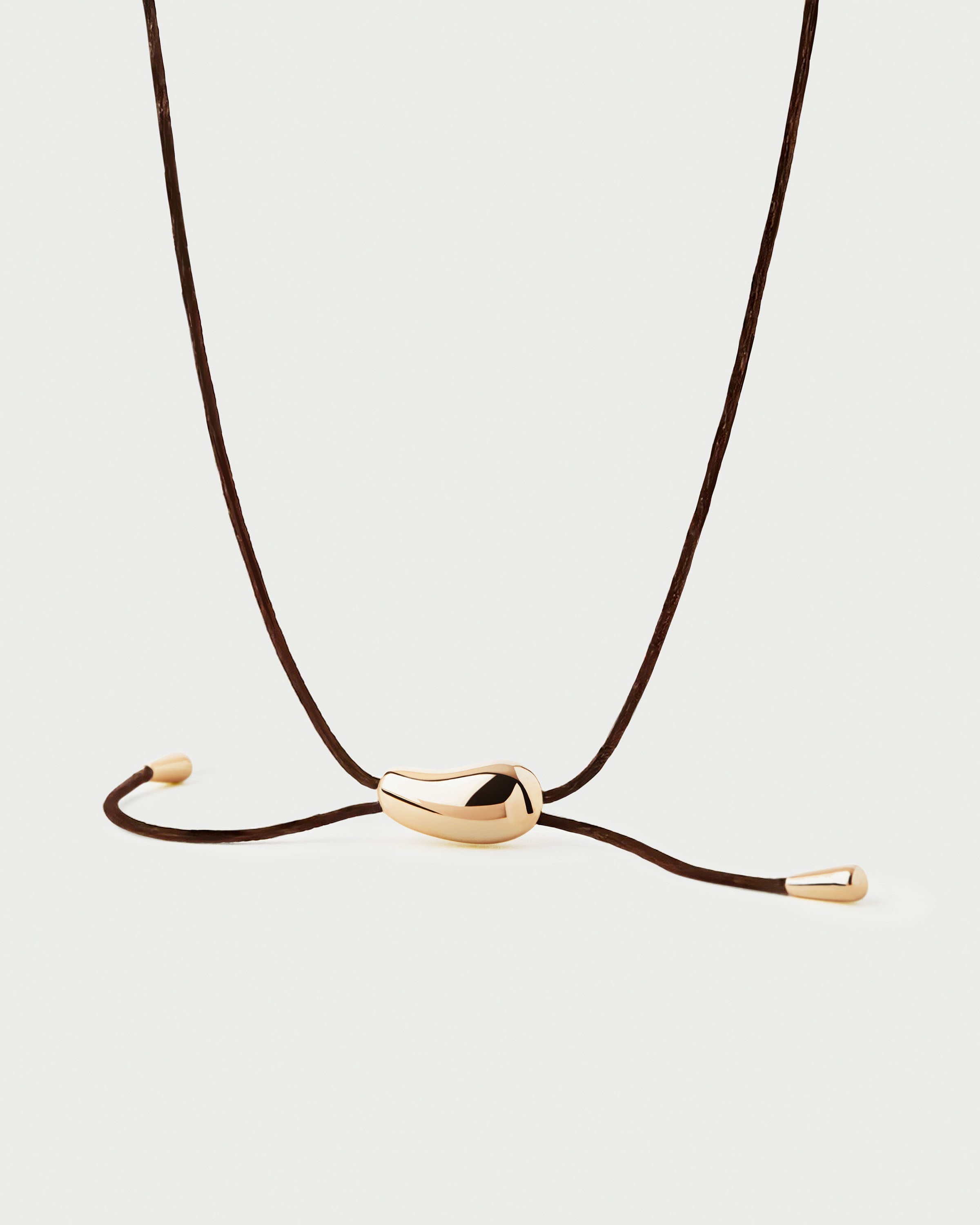 Quartz Luna Cord Necklace