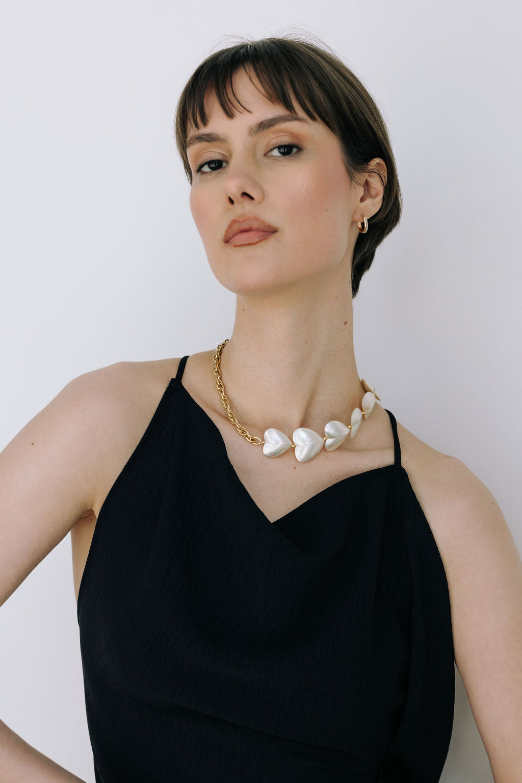 Judith Heart Two-Material Choker