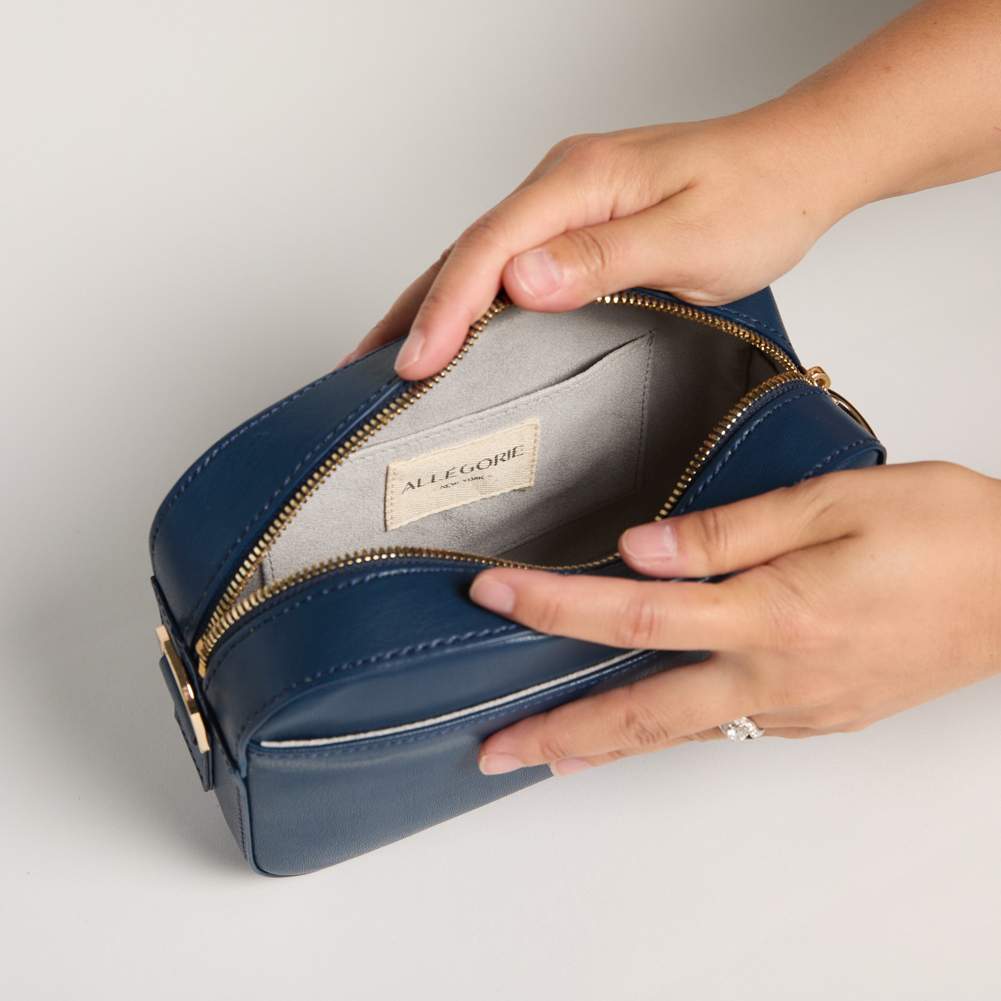 Gala Vegan Crossbody Camera Bag | Navy