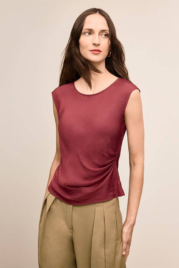 Brooke Definition Top - Eco Drape :: Port Wine