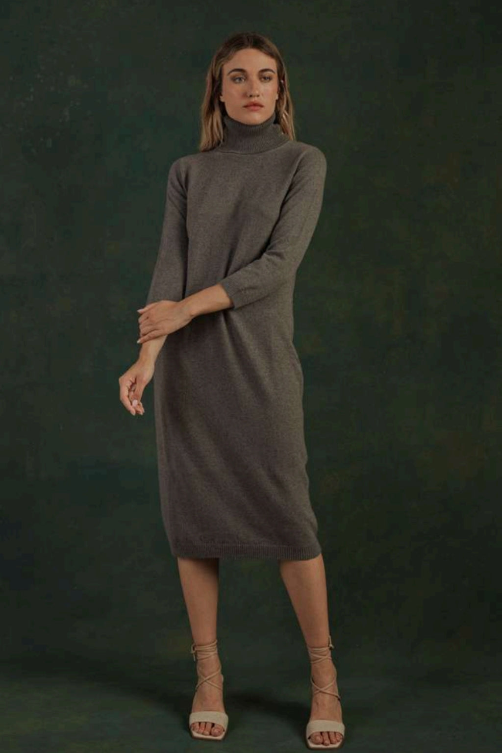 Cashmere Turtleneck Dress