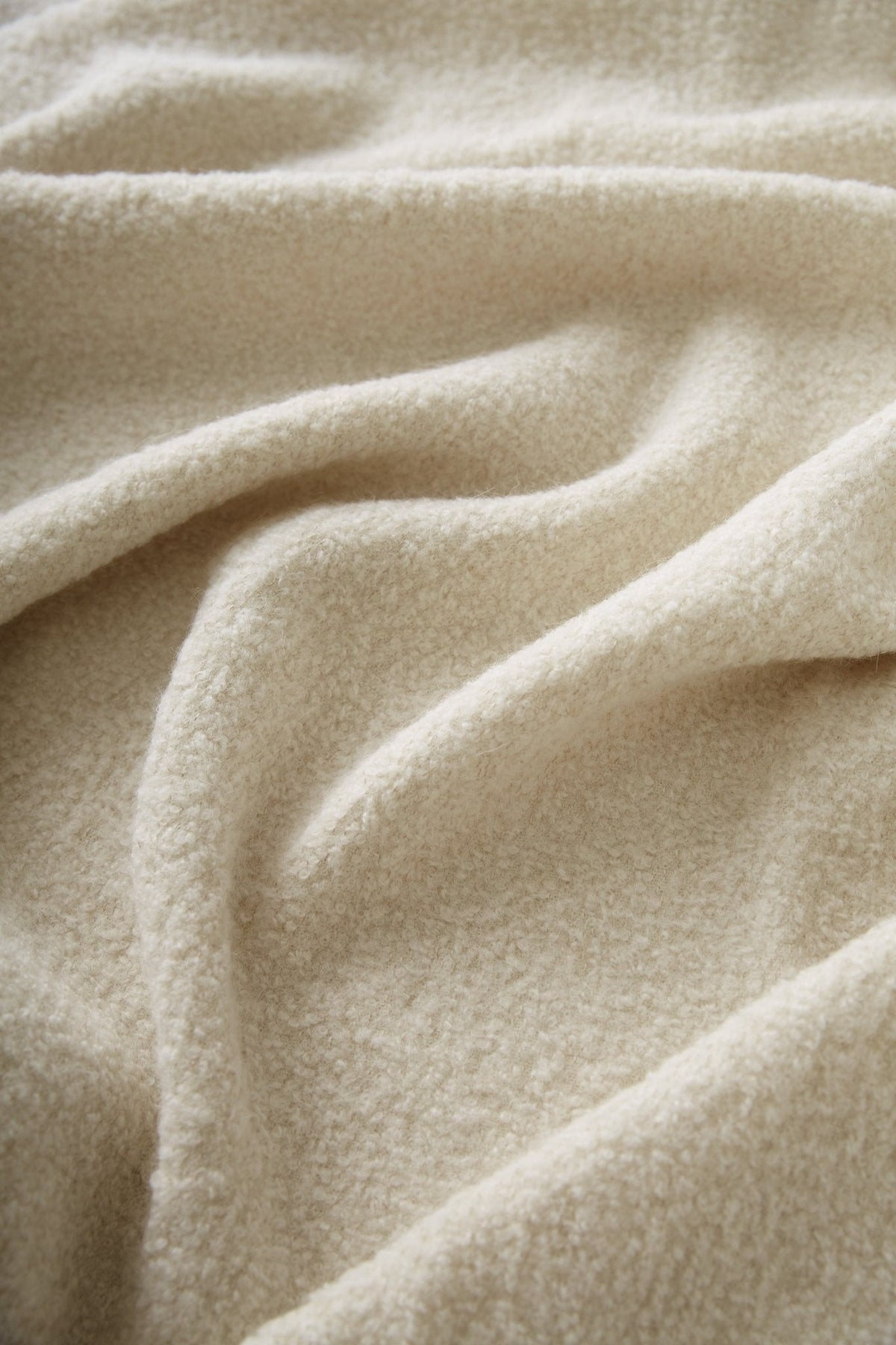 Fringe Bouclé Throw | Cloud