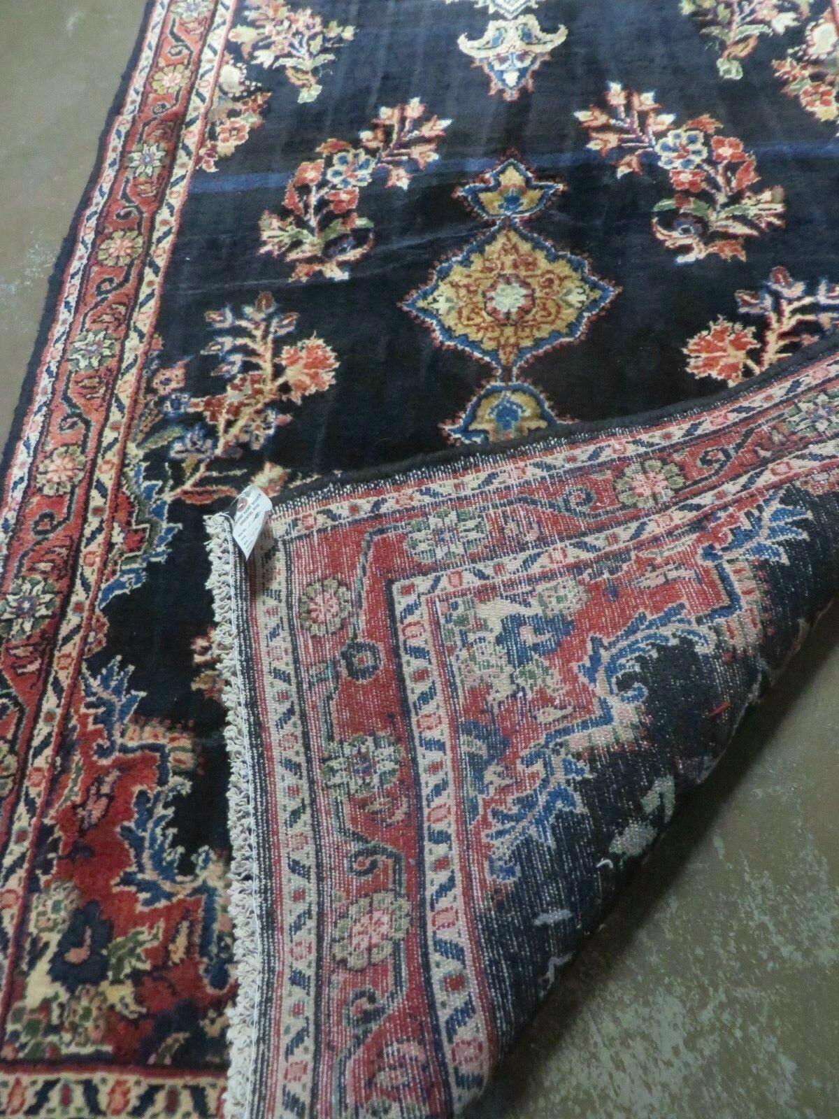 Persian Runner Rug 4x11 | Navy Blue Antique Lilihan Runner