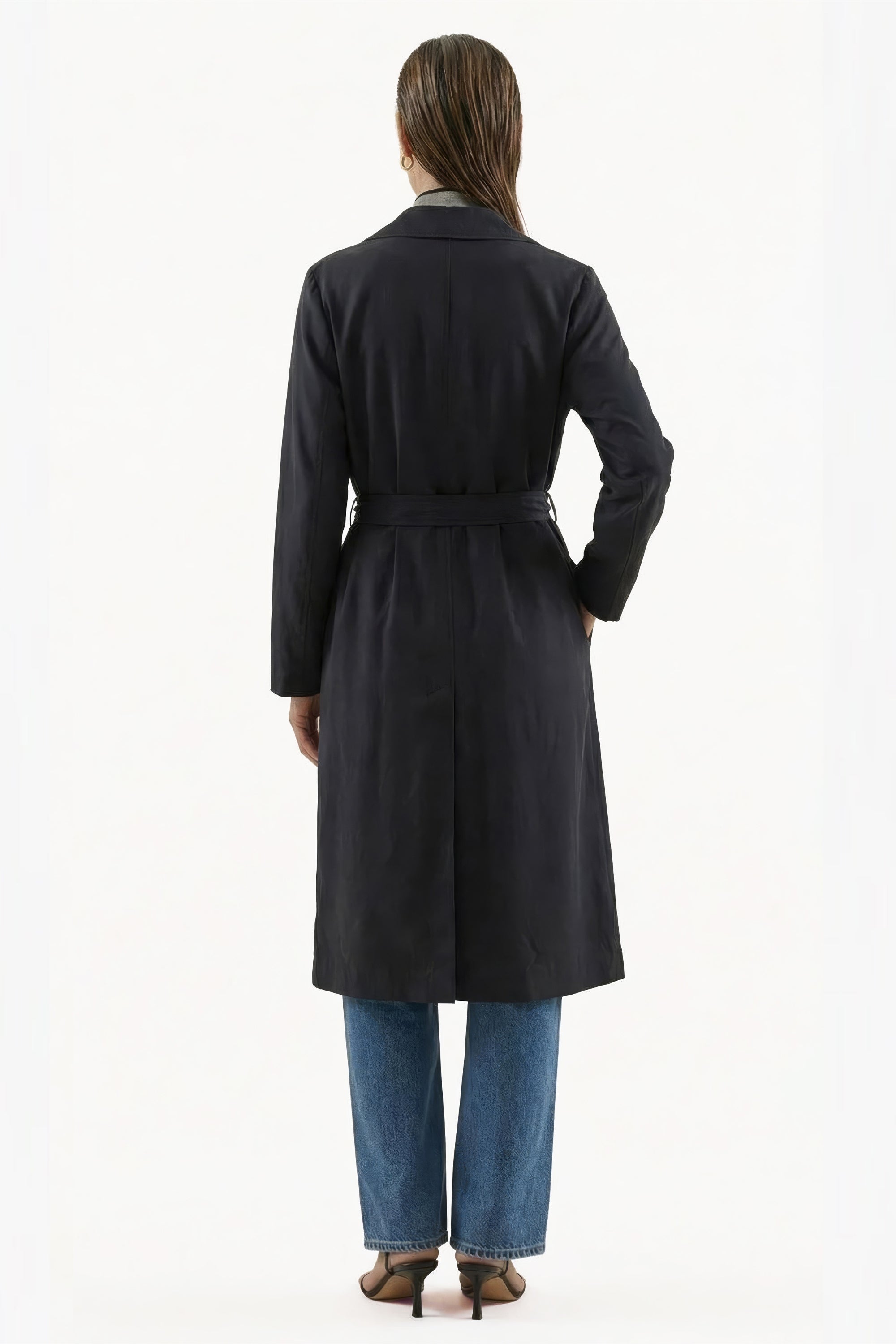 The Silver Lining Sandwashed Trench Coat