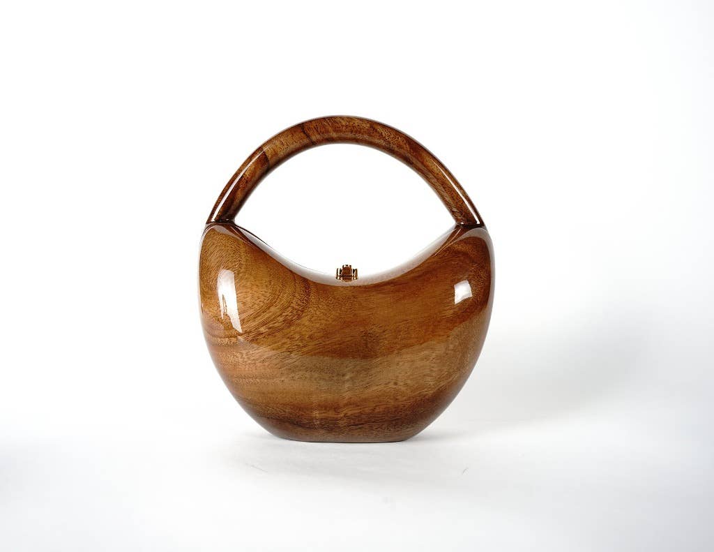 Jackie Natural Wooden Handbag