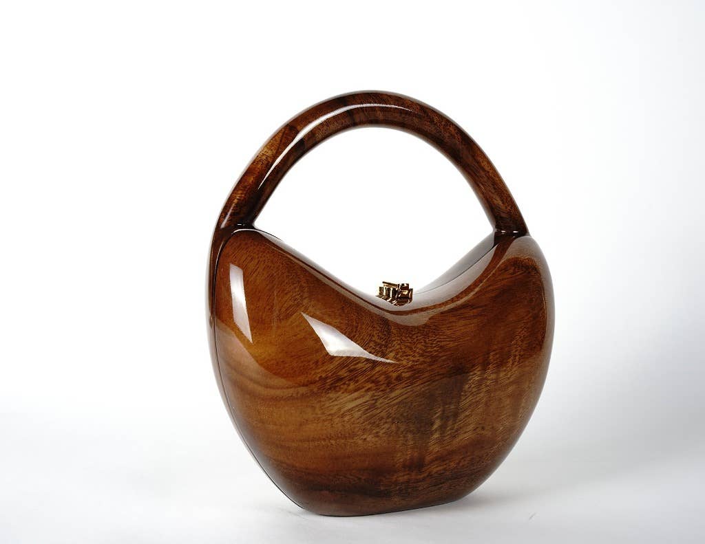 Jackie Natural Wooden Handbag