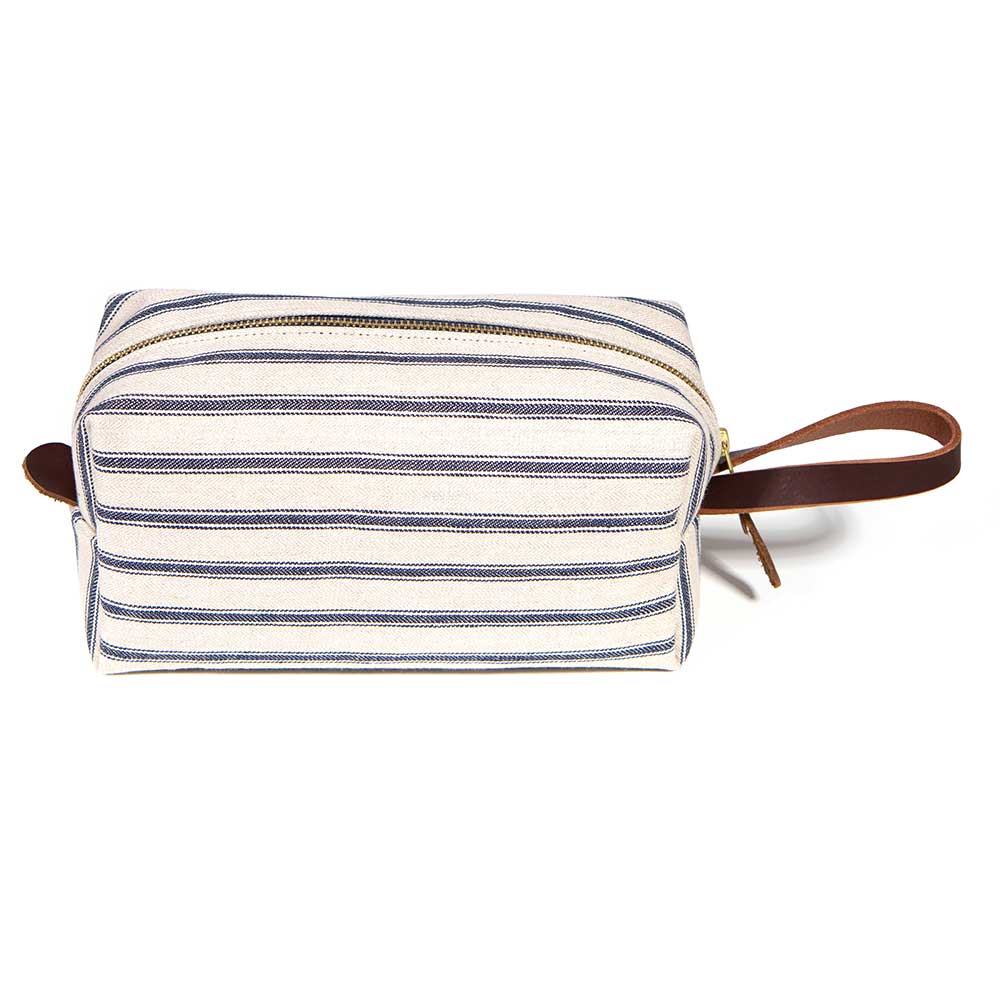 Seaside Linen Stripe Travel Kit