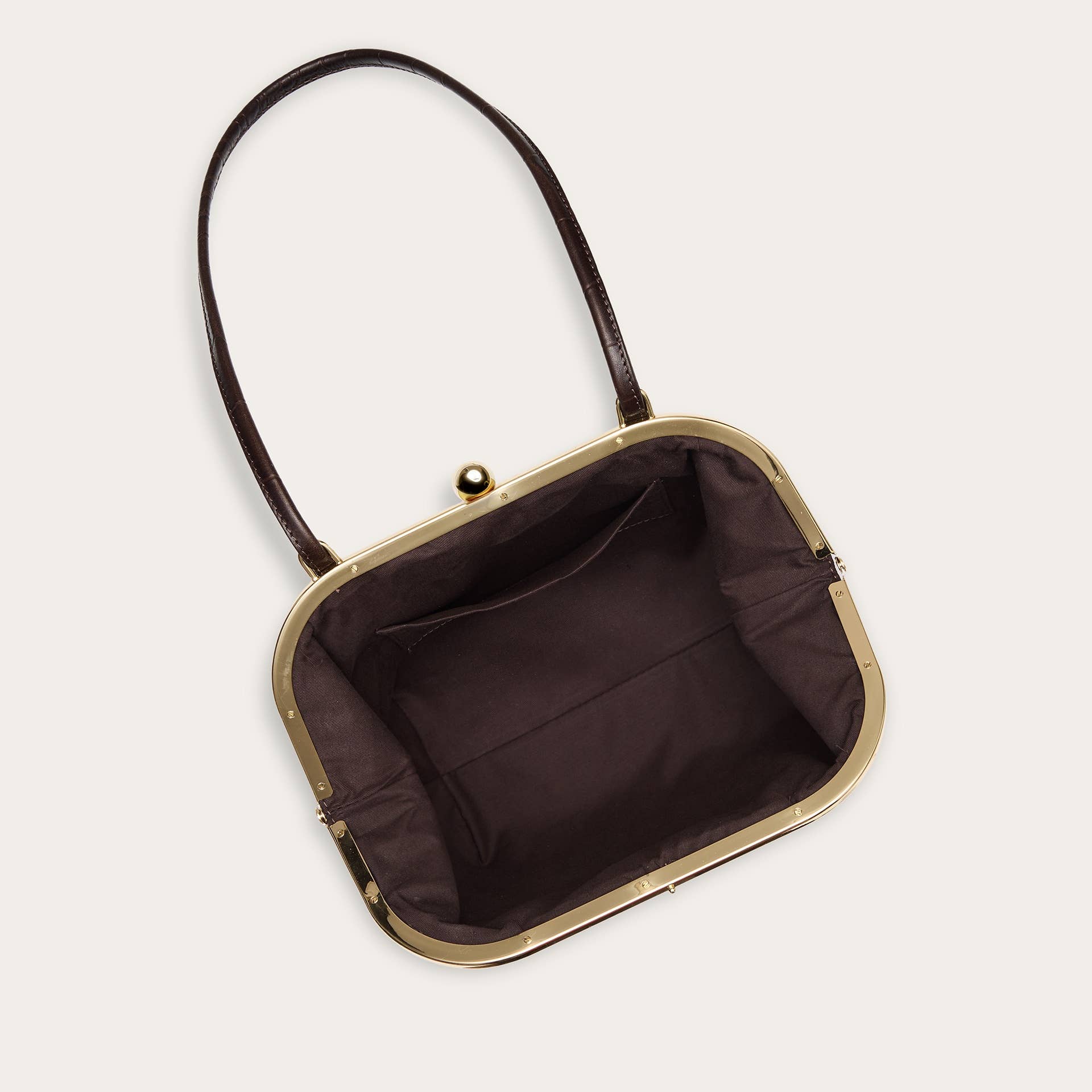 Sicily Bag in Brown Croco