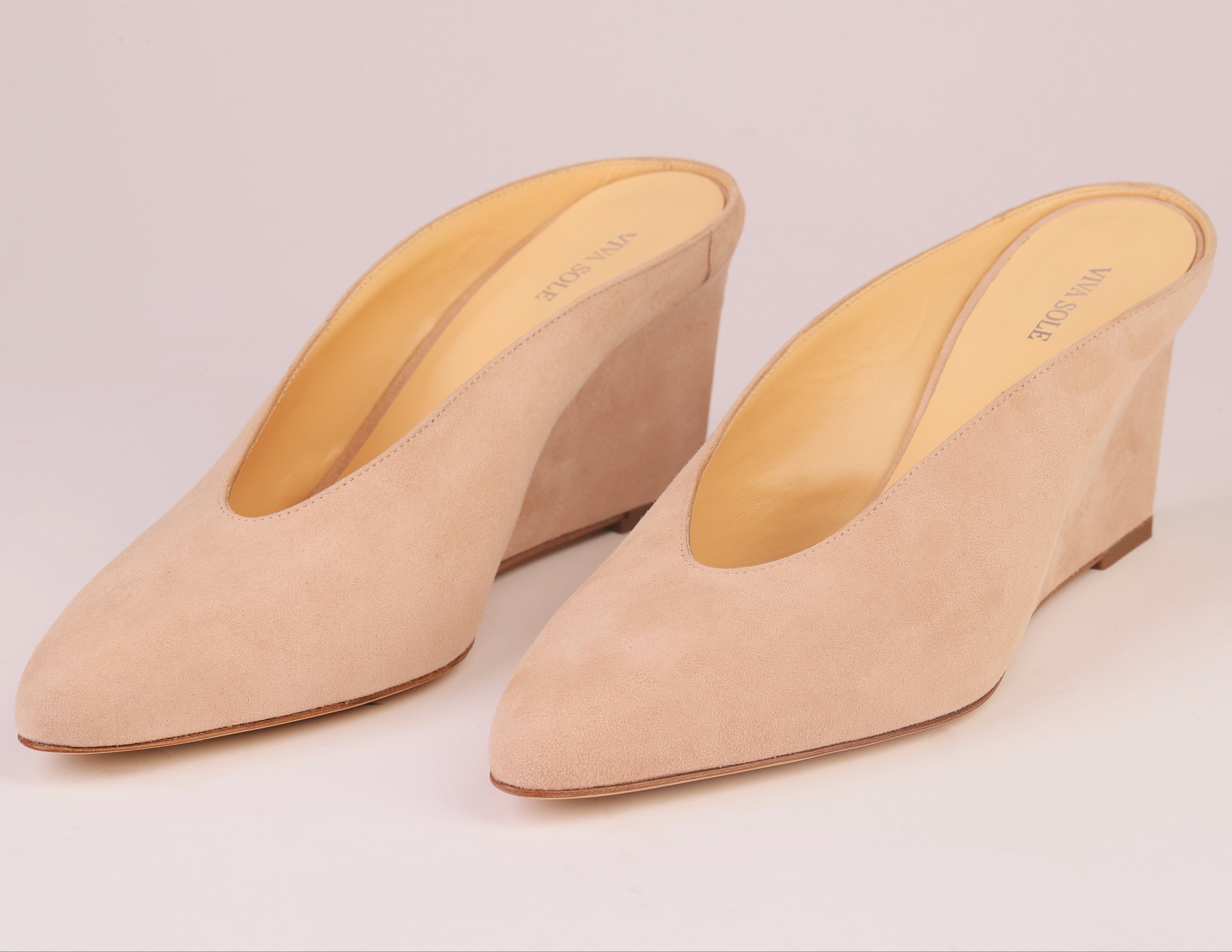 Étoile Wedge | Powder Suede Mule