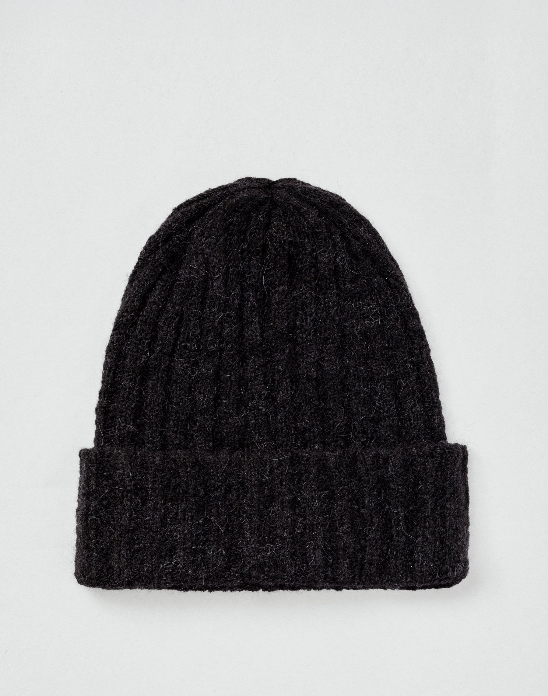 Alpaca Chunky Wool Rib Beanie