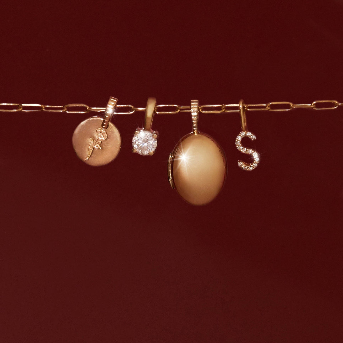 Solid Gold Locket Pendant