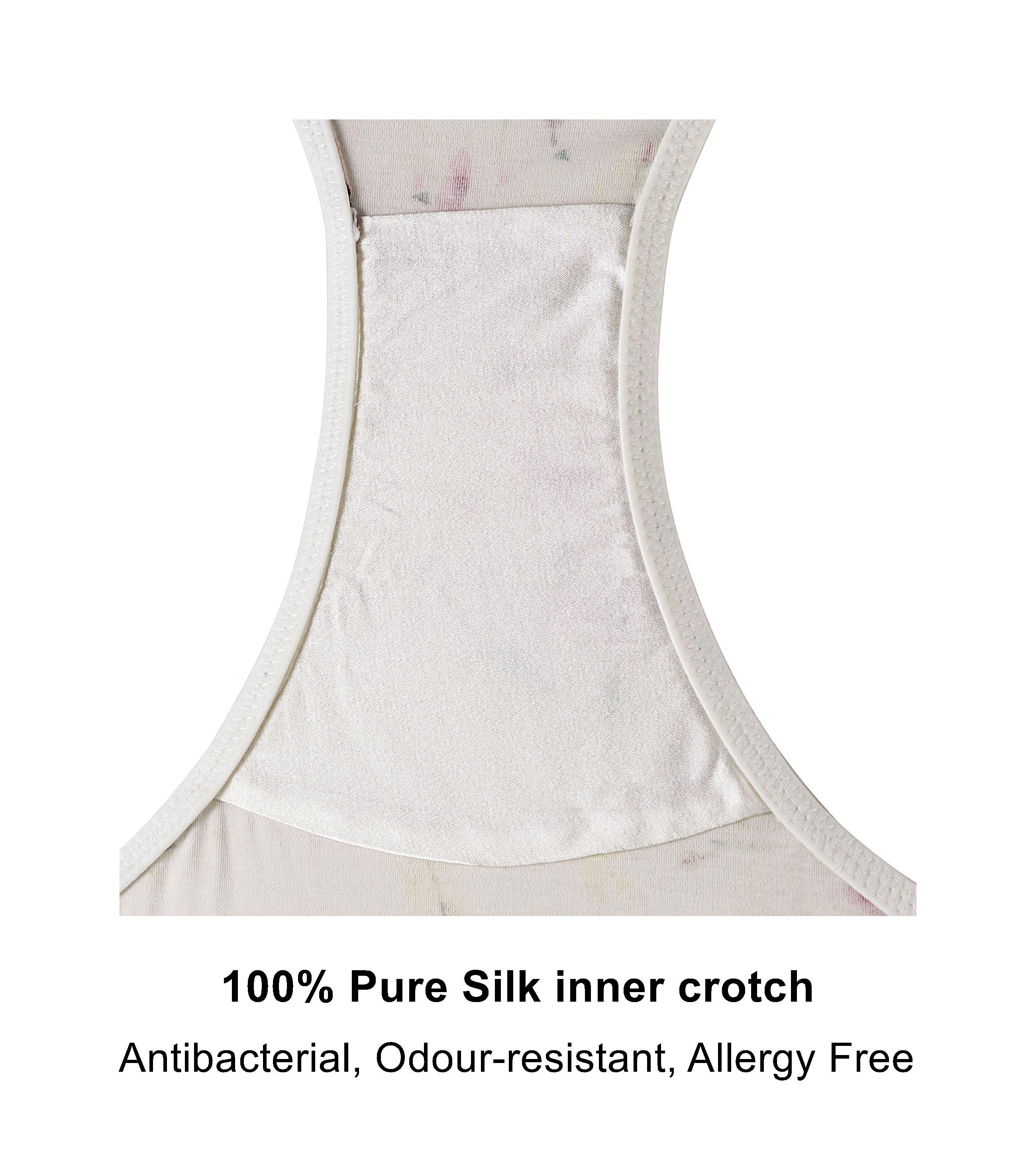 Sunbleached Floral Silk & Organic Cotton Brief