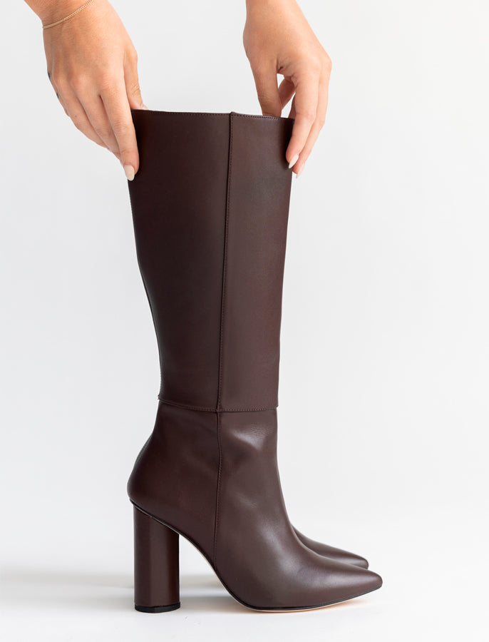 Celina Tall Boot | Espresso