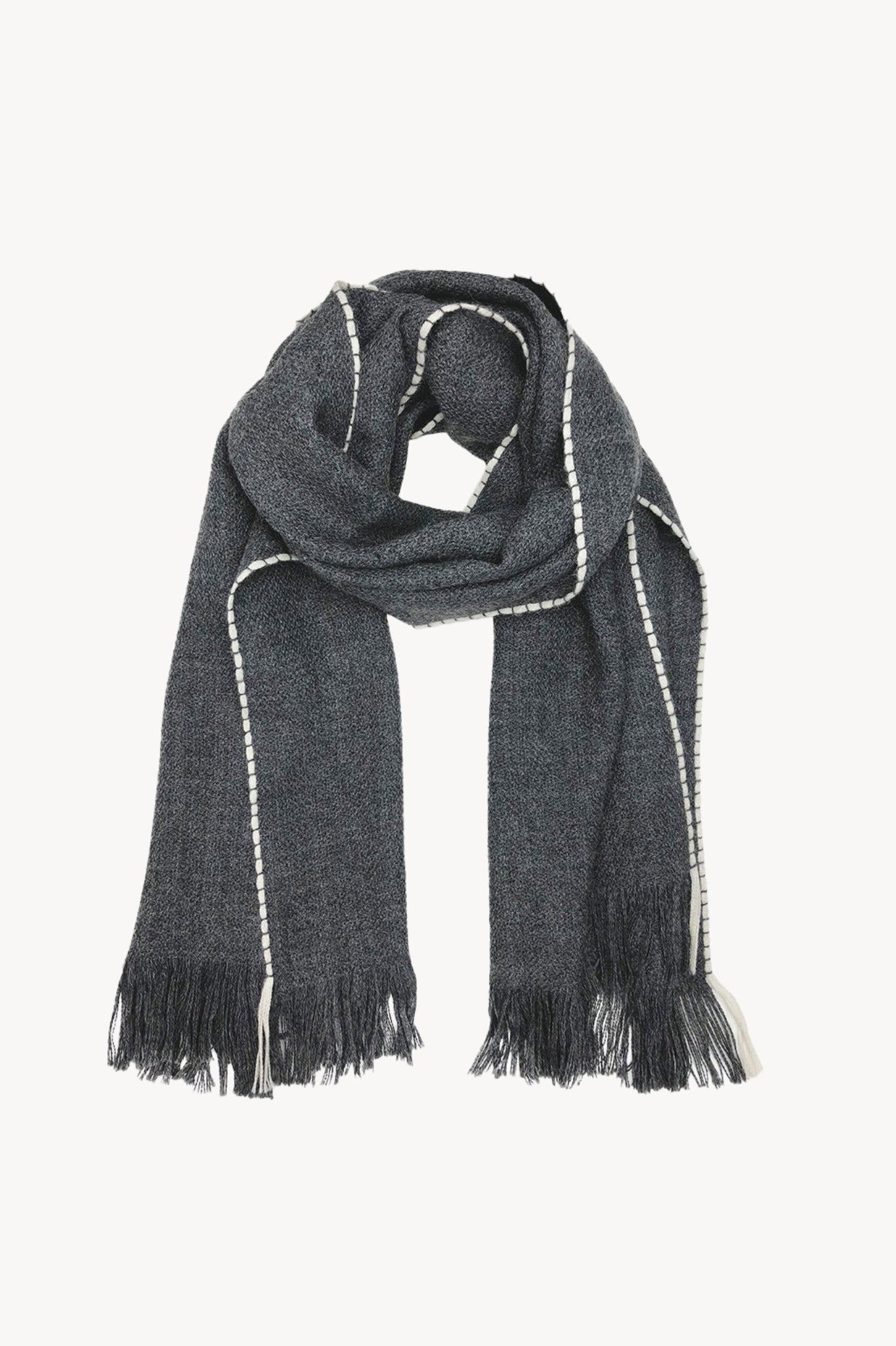 Andes Charcoal Baby Alpaca Scarf