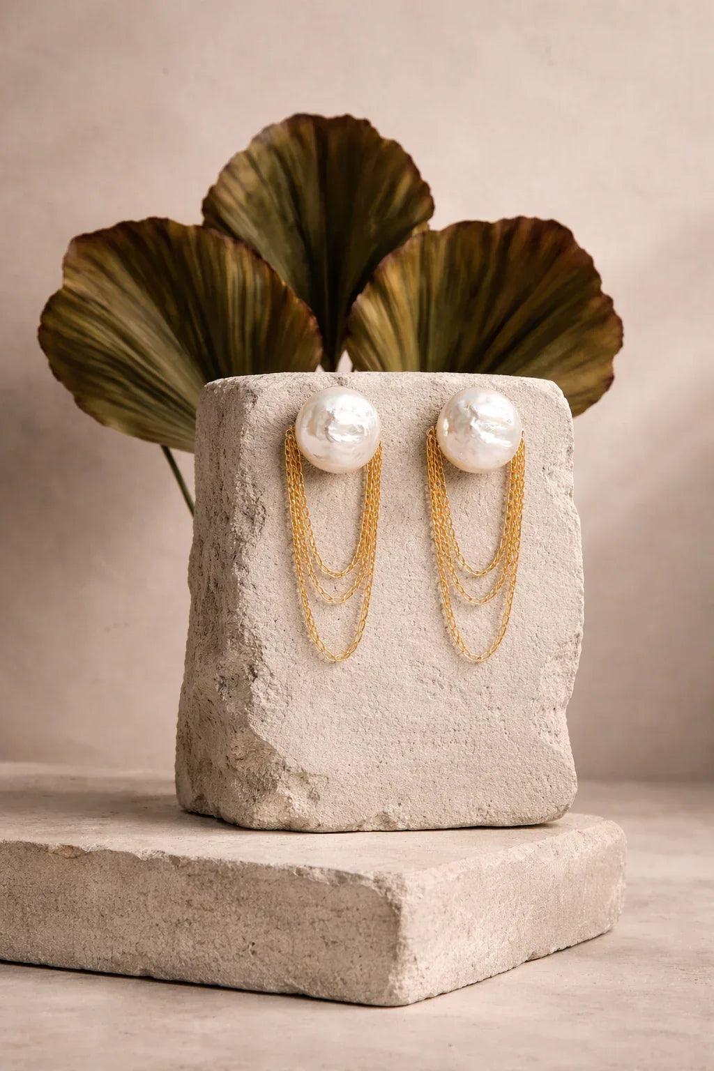 Elena Cultured Pearl Earrings