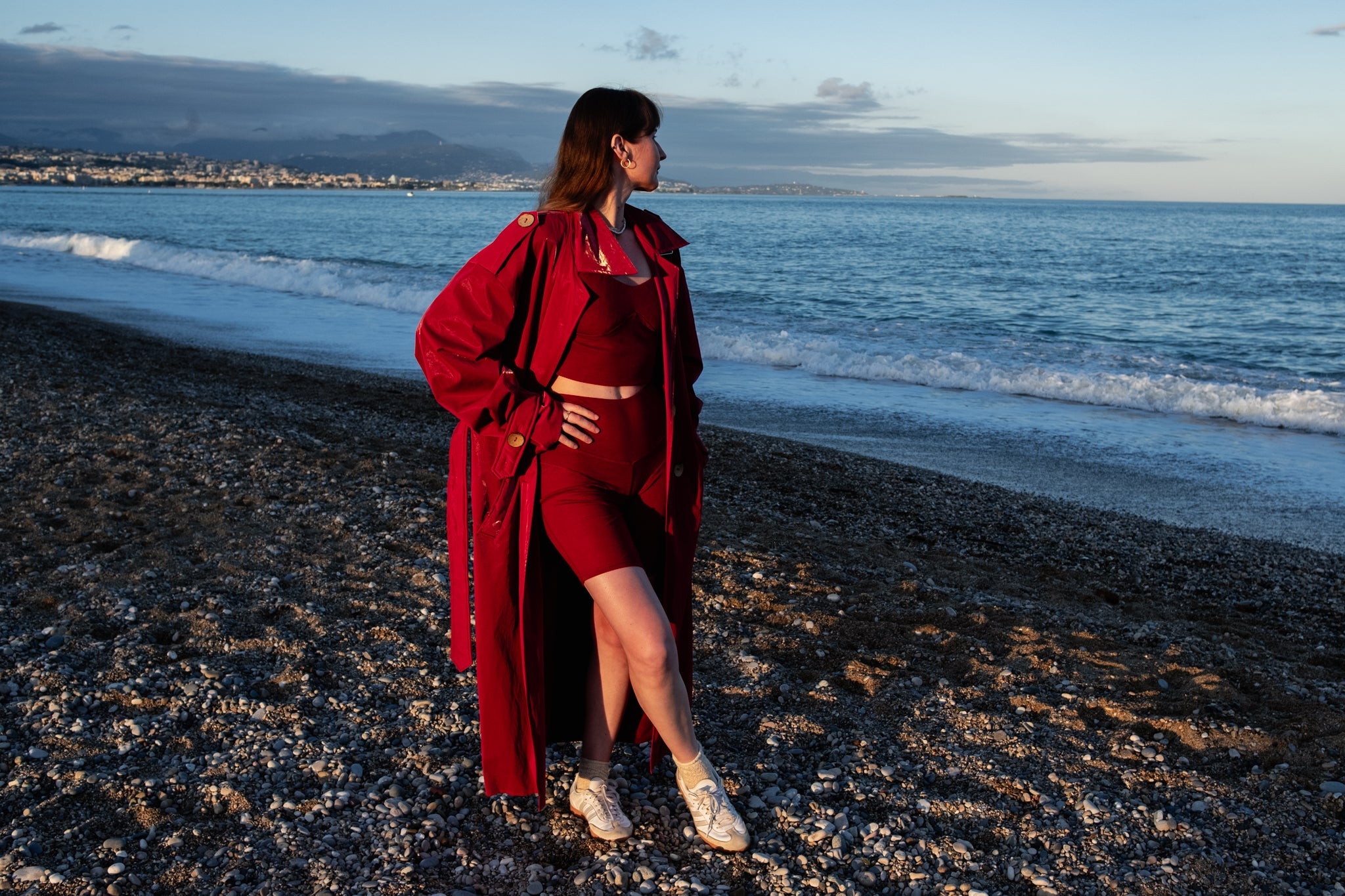 Lyocell/Wool Sports Bra Burgundy