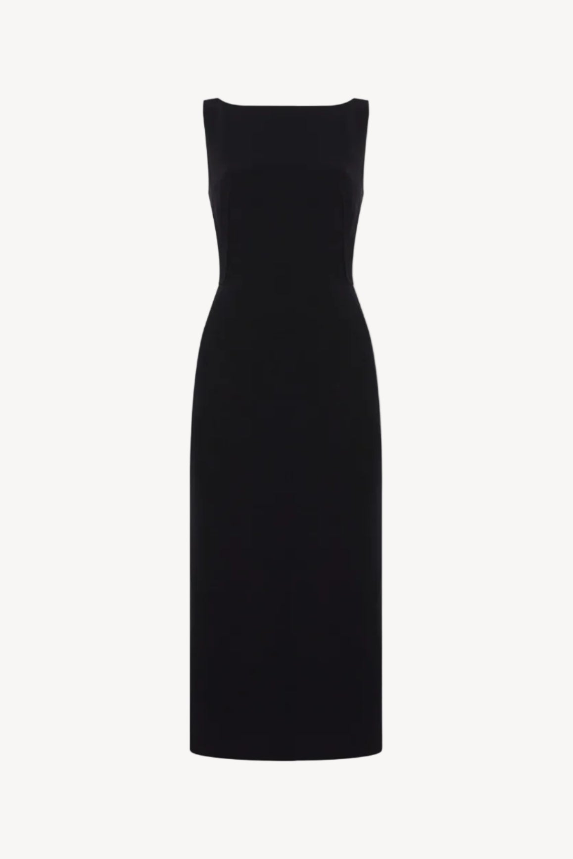 Black dress on a white background