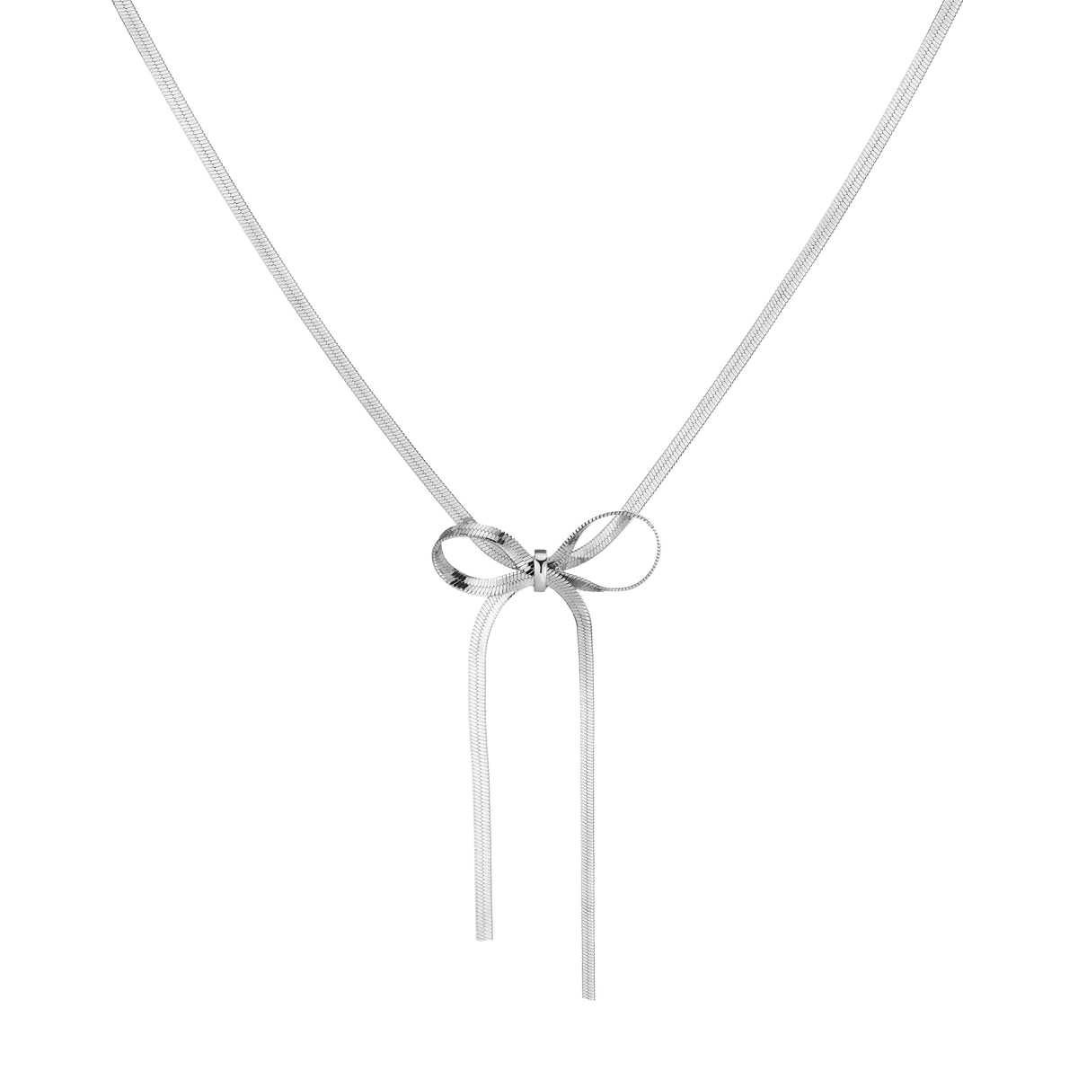 Herringbone Bow Choker