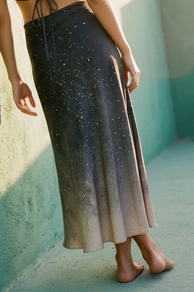 Maia Silk Skirt in Star Dust | Limited Edition