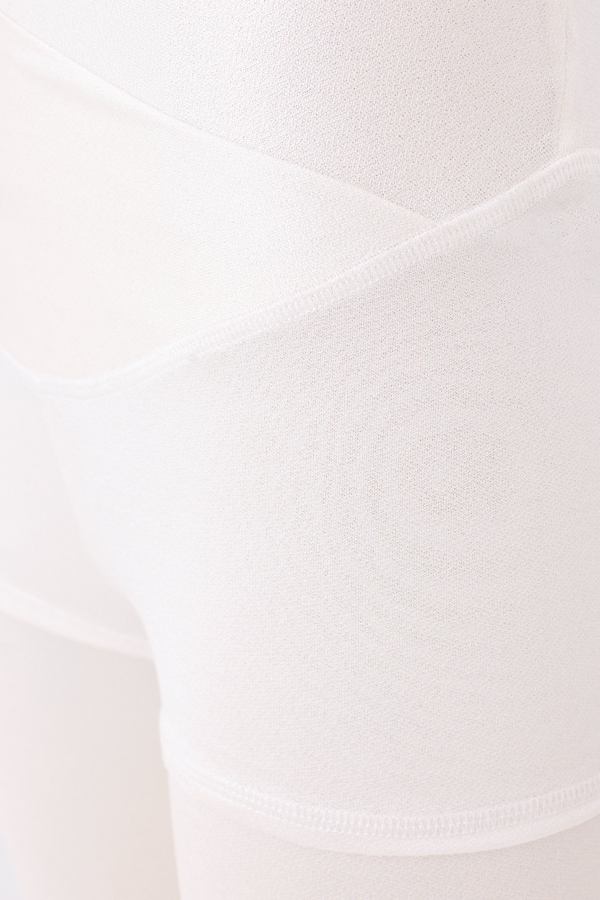 White Silk Sports Shorts