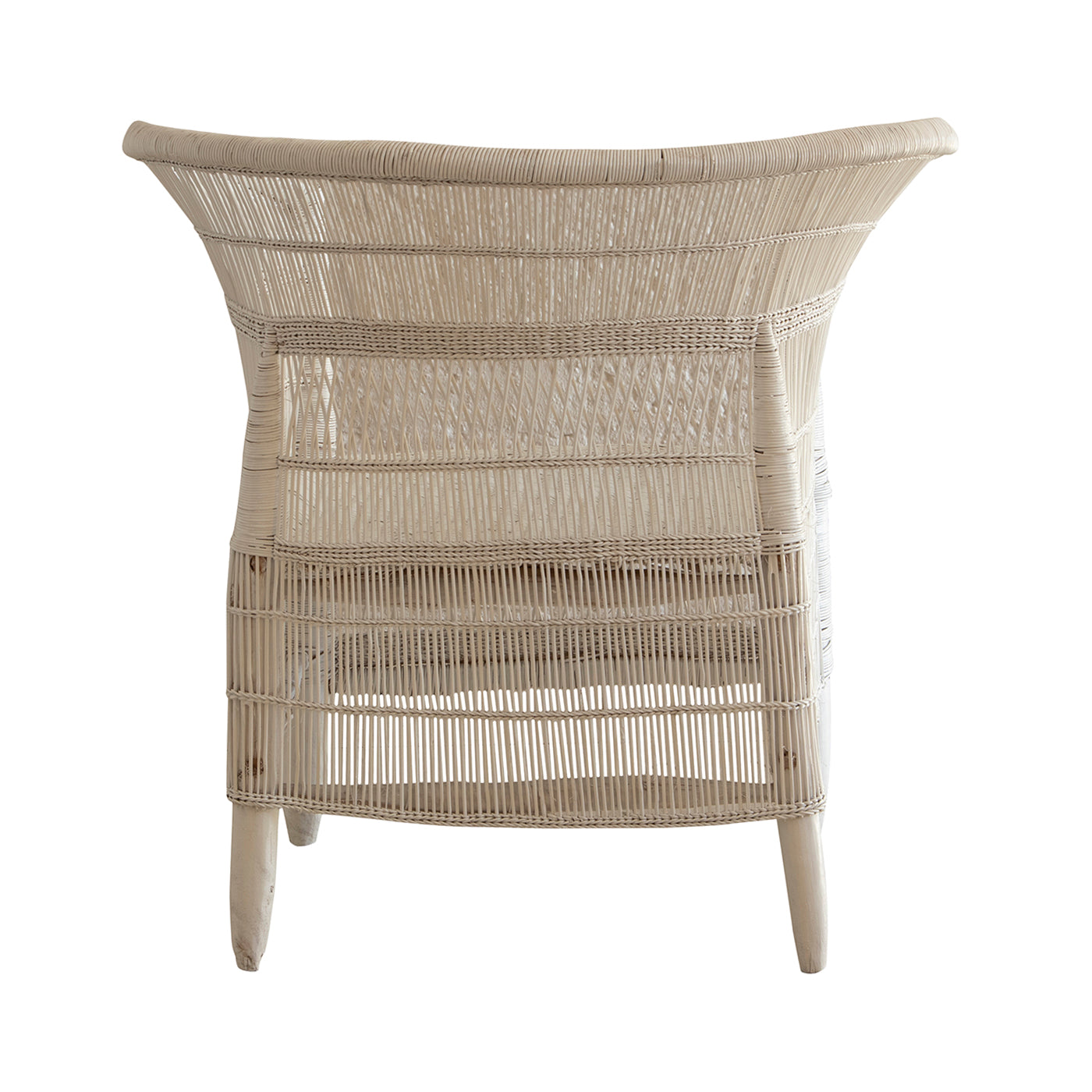 Malawi Cane Chair | White Handwoven in Malawi-1