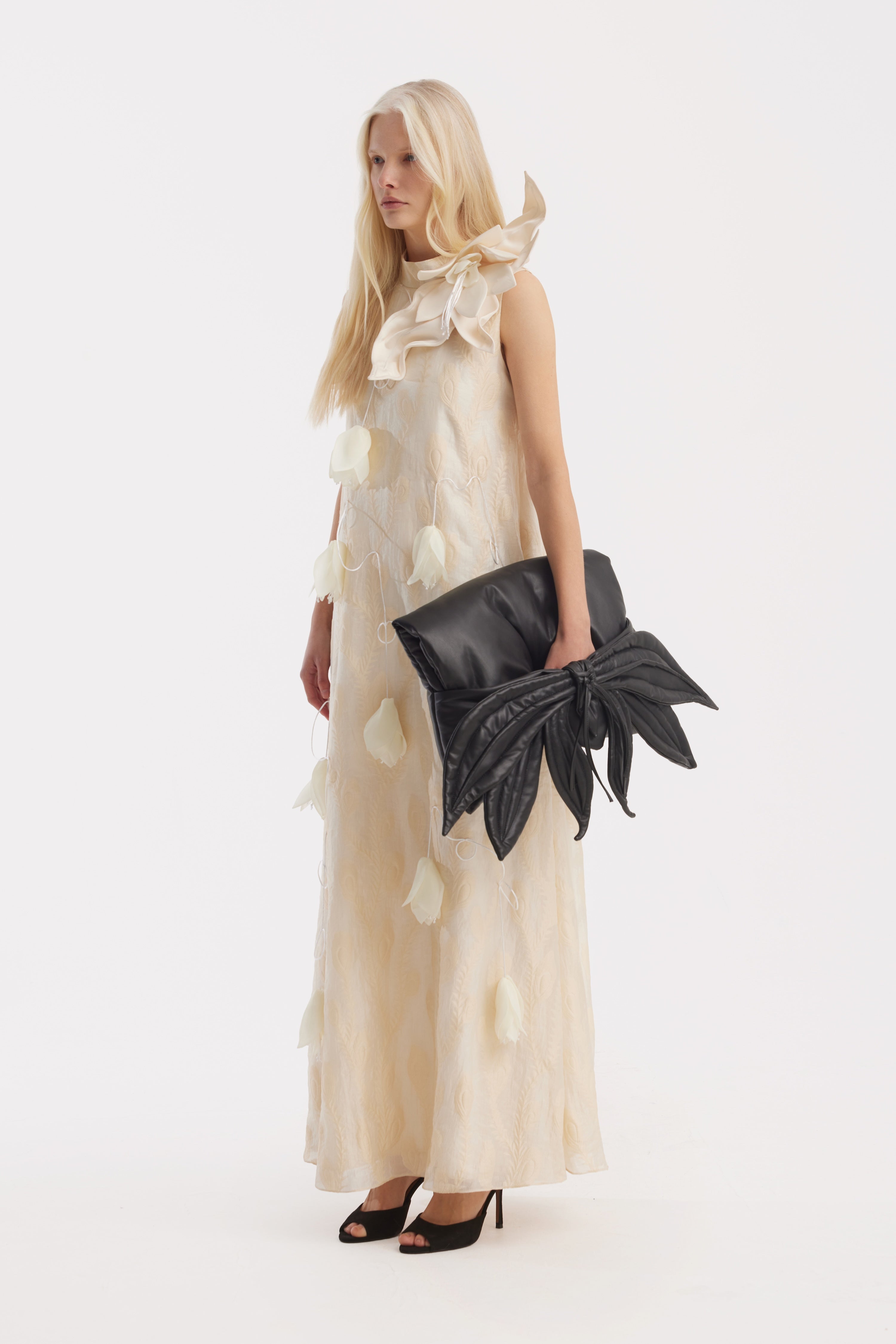 A-Line Flower Couture Gown