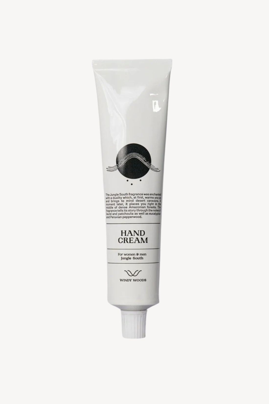 Hand cream tube on a white background
