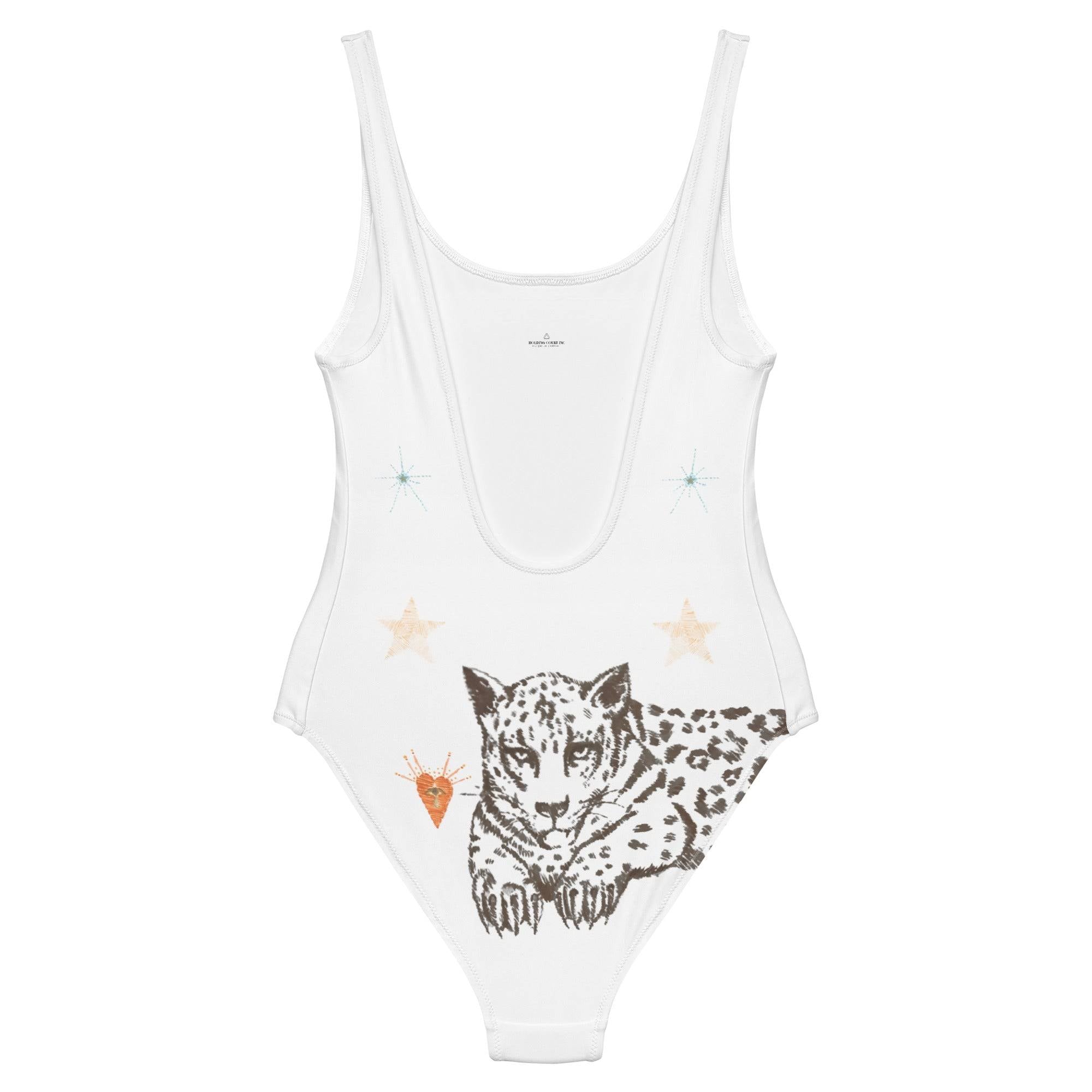 Petra One Piece Swimsuit in White Jaguar