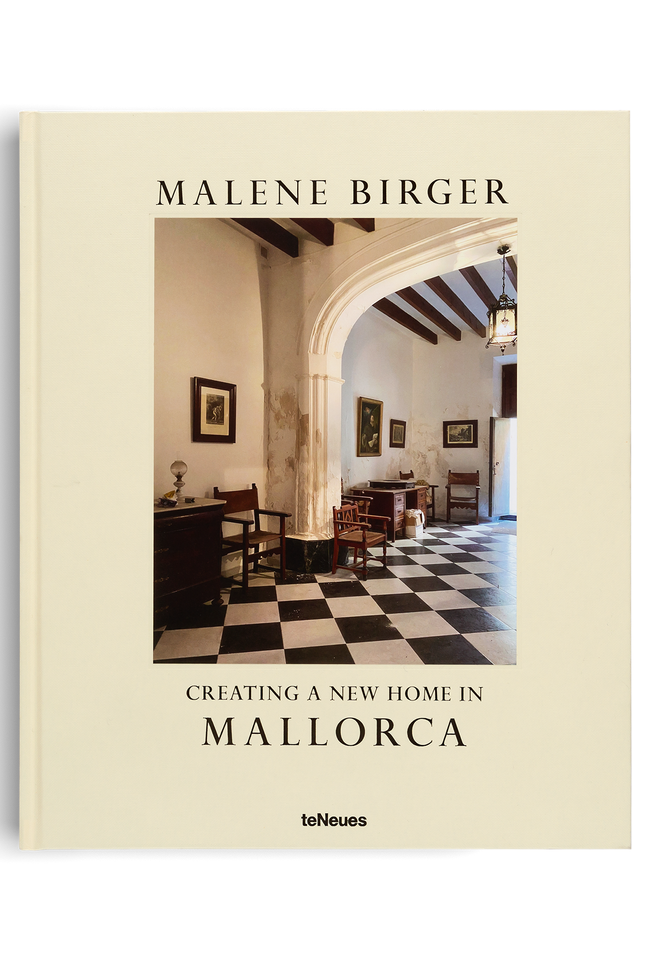 Book cover with interior design theme featuring Malene Birger and teNeues branding.
