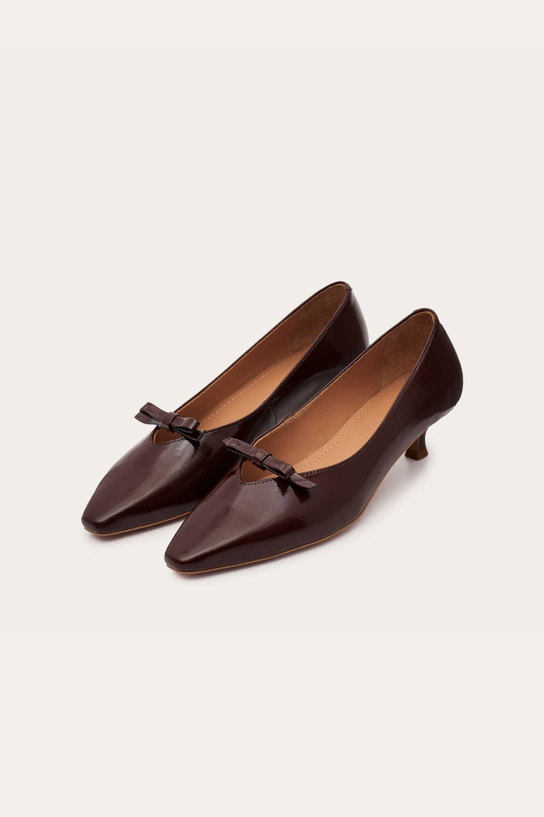 Matana Pumps in Glossy Bordeaux