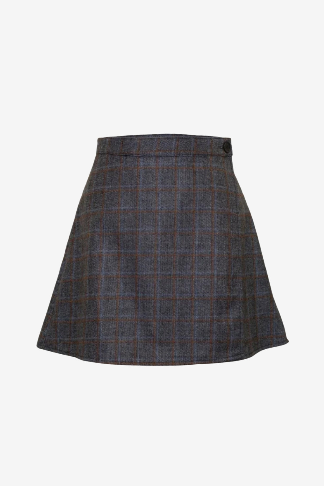 Plaid skirt on a white background
