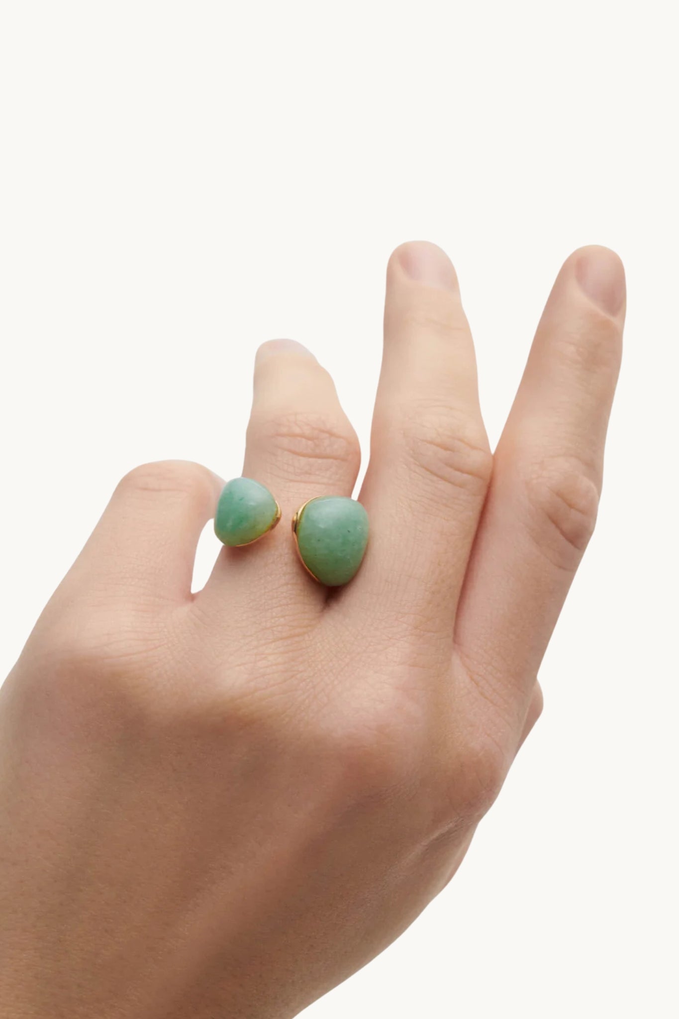 Green Aventurine Gravity Ring