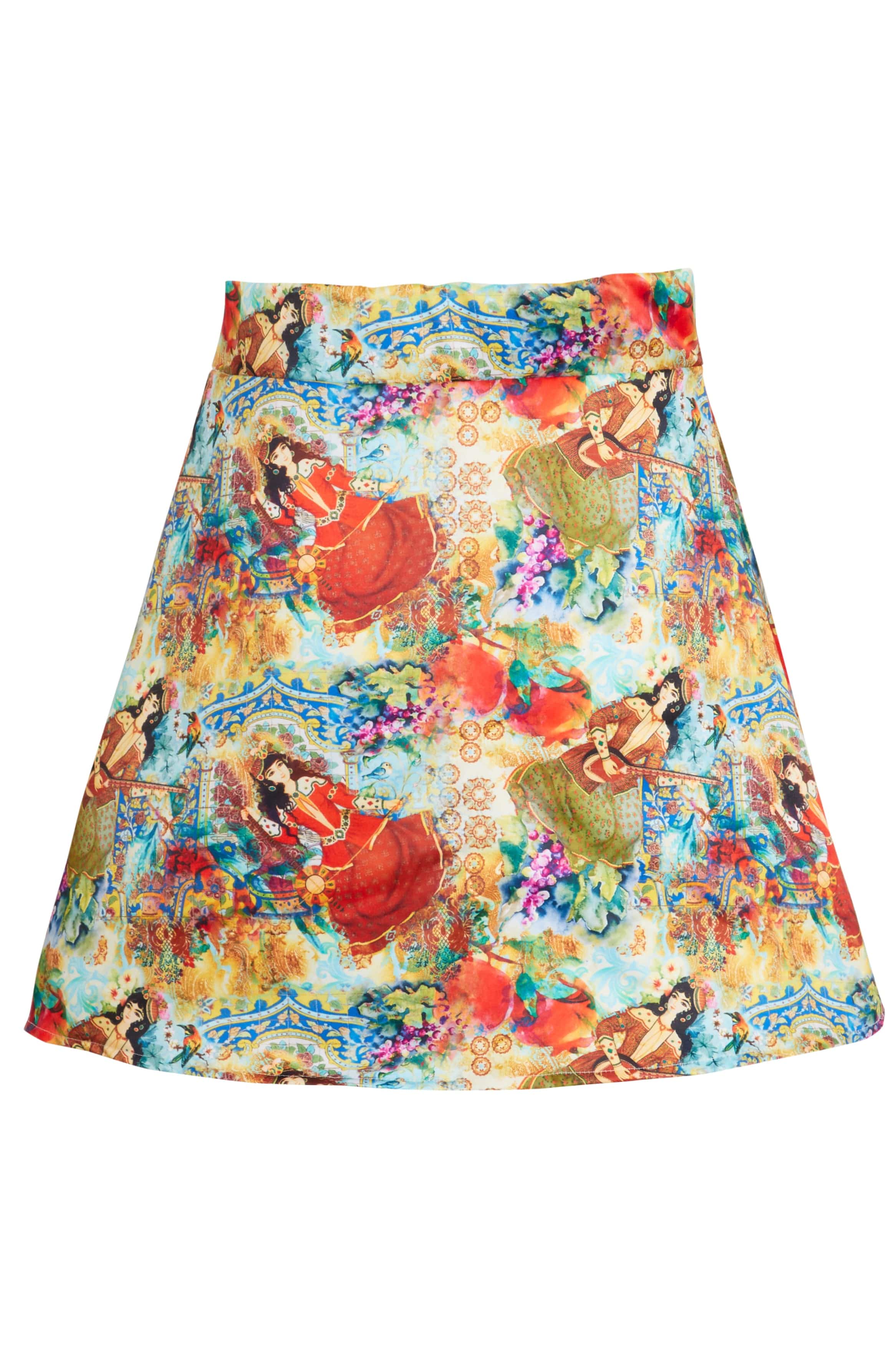 Ahura Persian Printed Mini Skirt