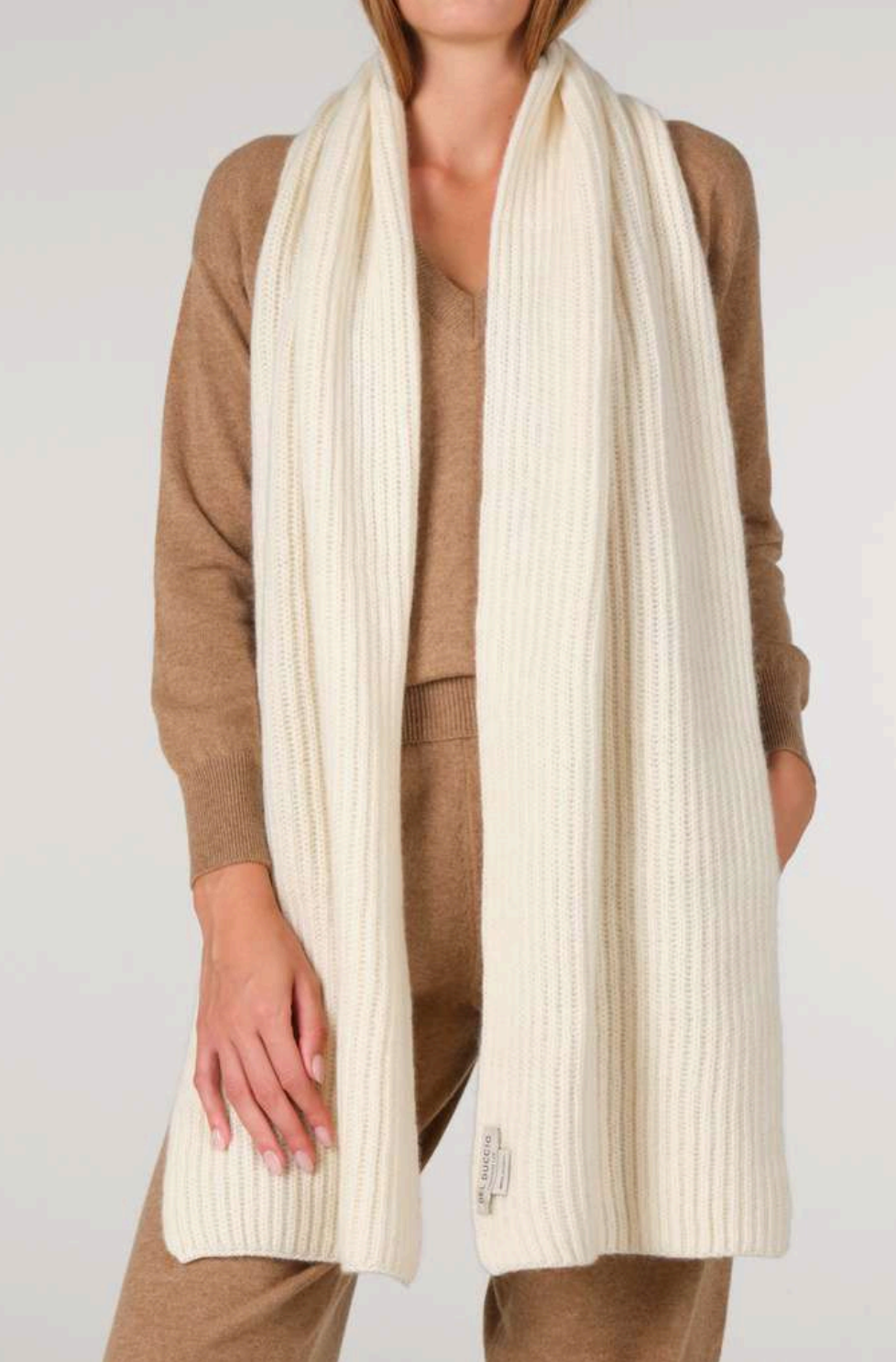 English Rib Cashmere Scarf
