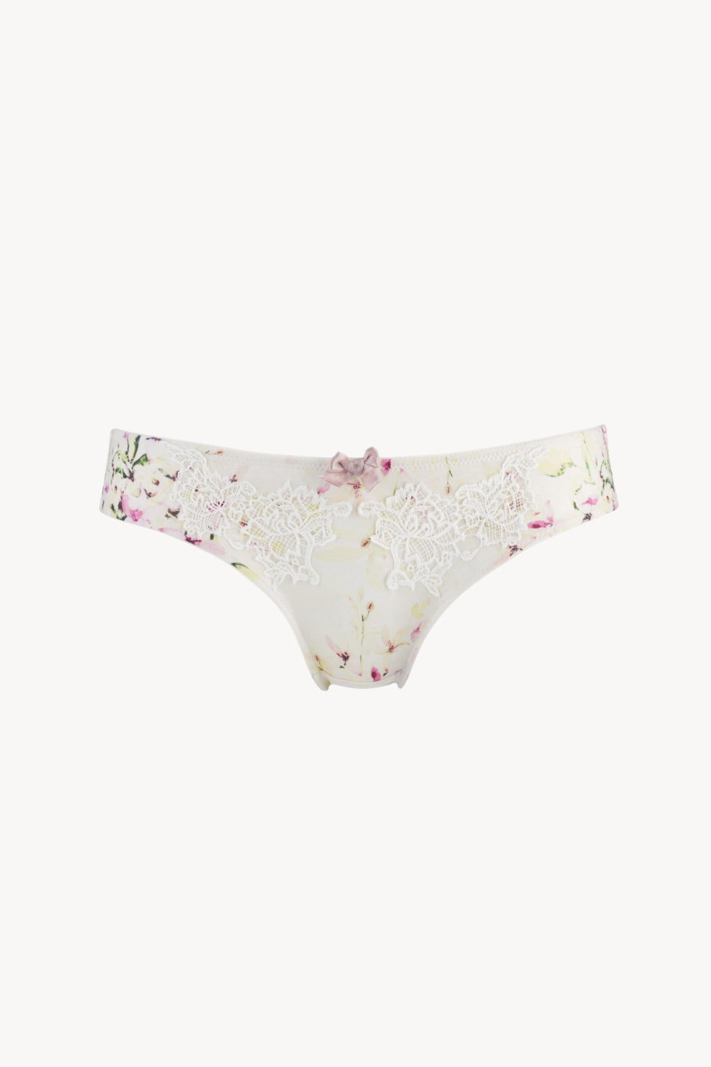 Sunbleached Floral Silk & Organic Cotton Brief