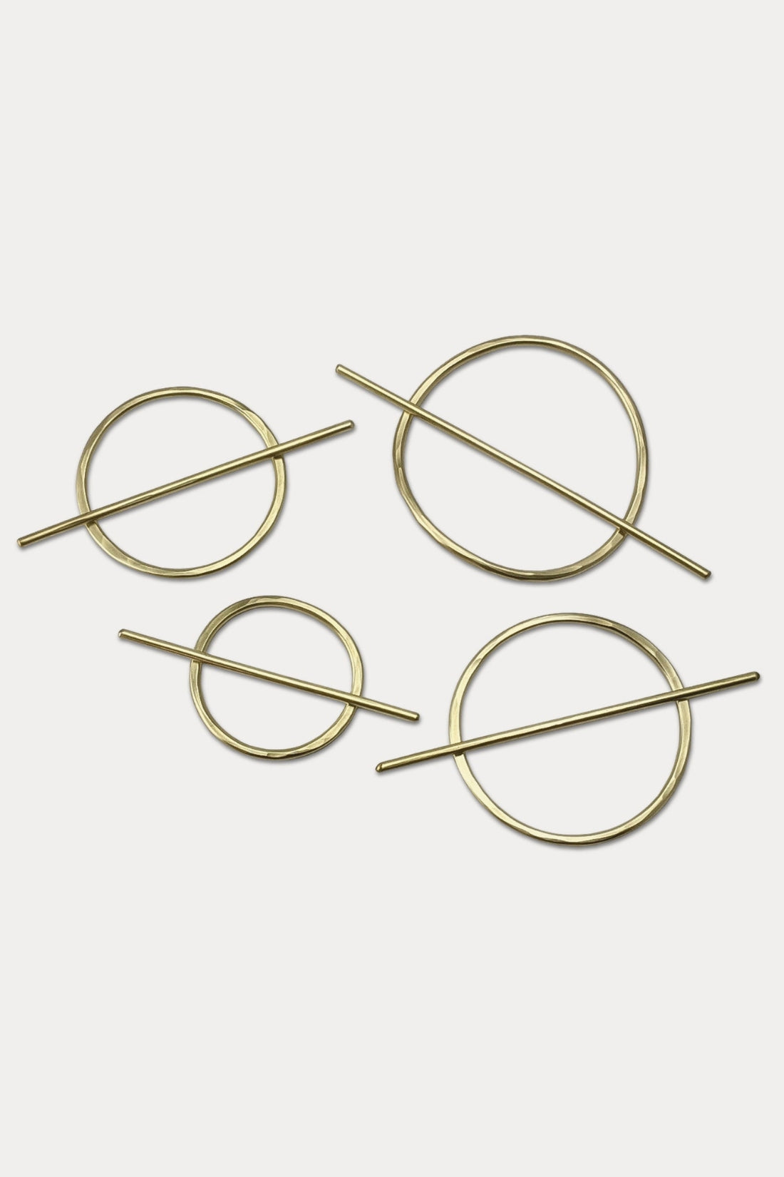 Abstract Oval Hair Slides