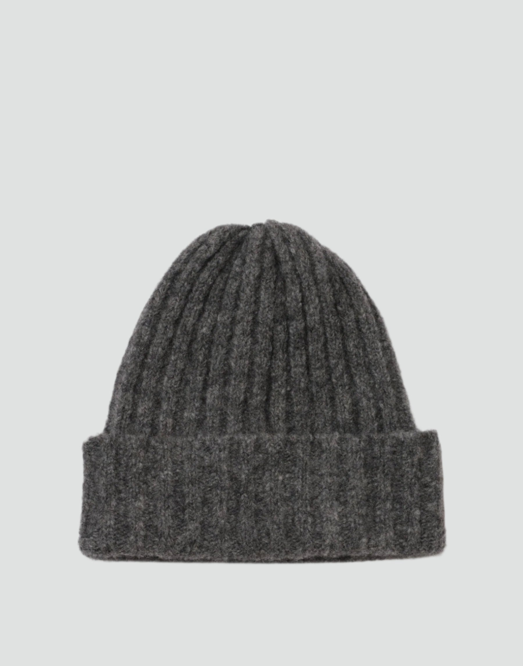 Alpaca Chunky Wool Rib Beanie
