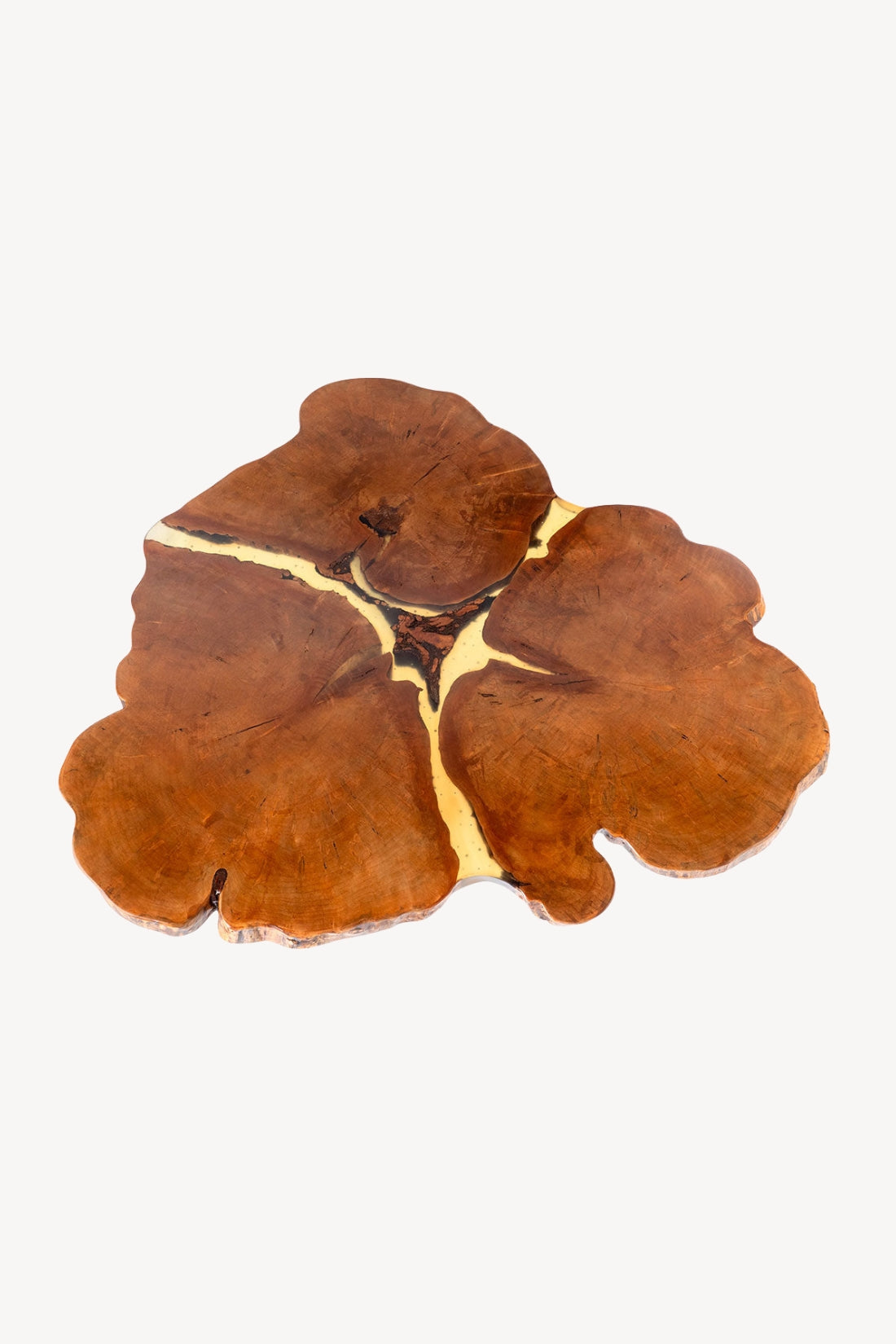 3 Heart Red Ambrosia Maple Table w/ Starfruit Legs