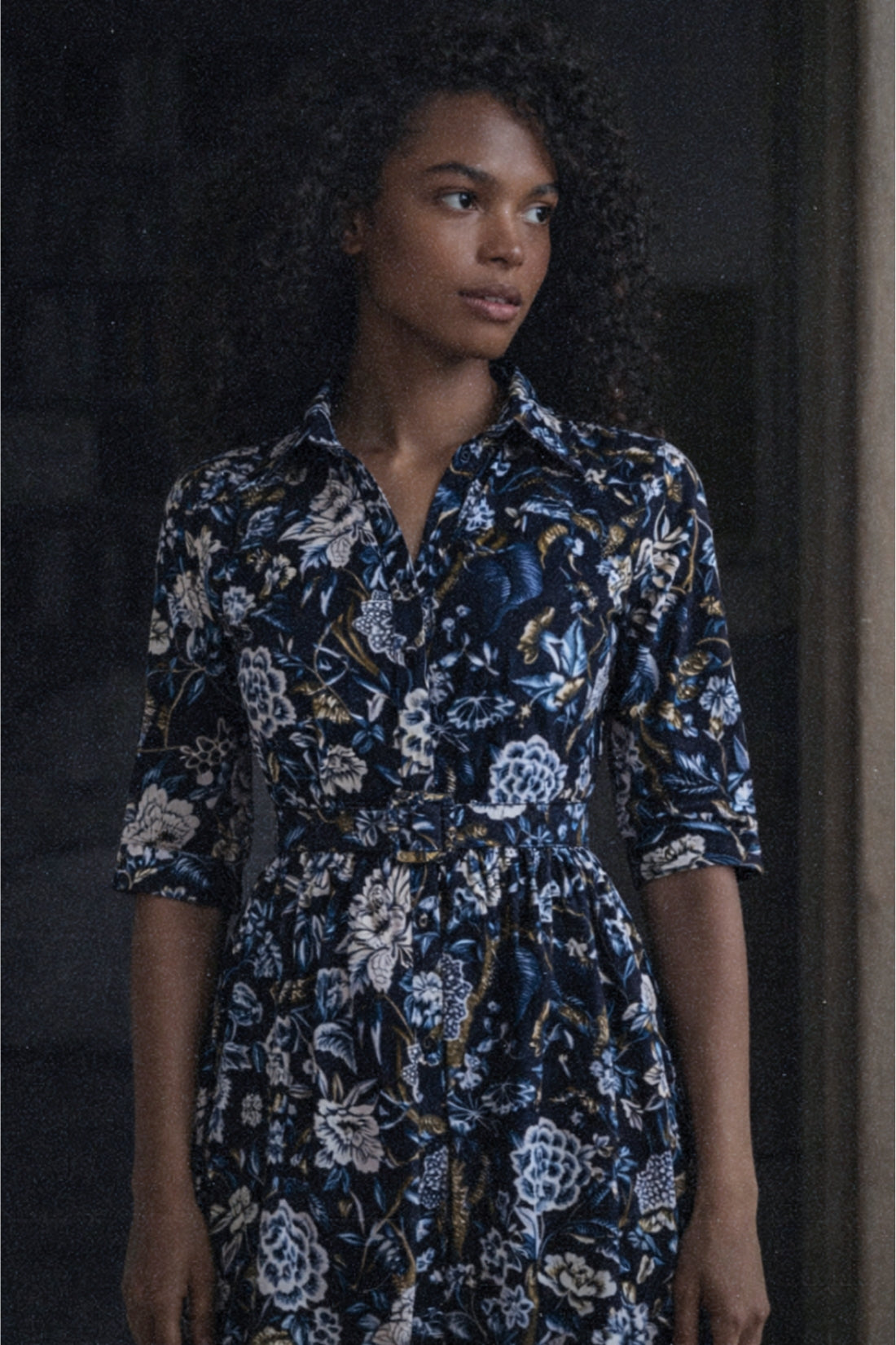 Audrey Dress #1 | Black and Blue