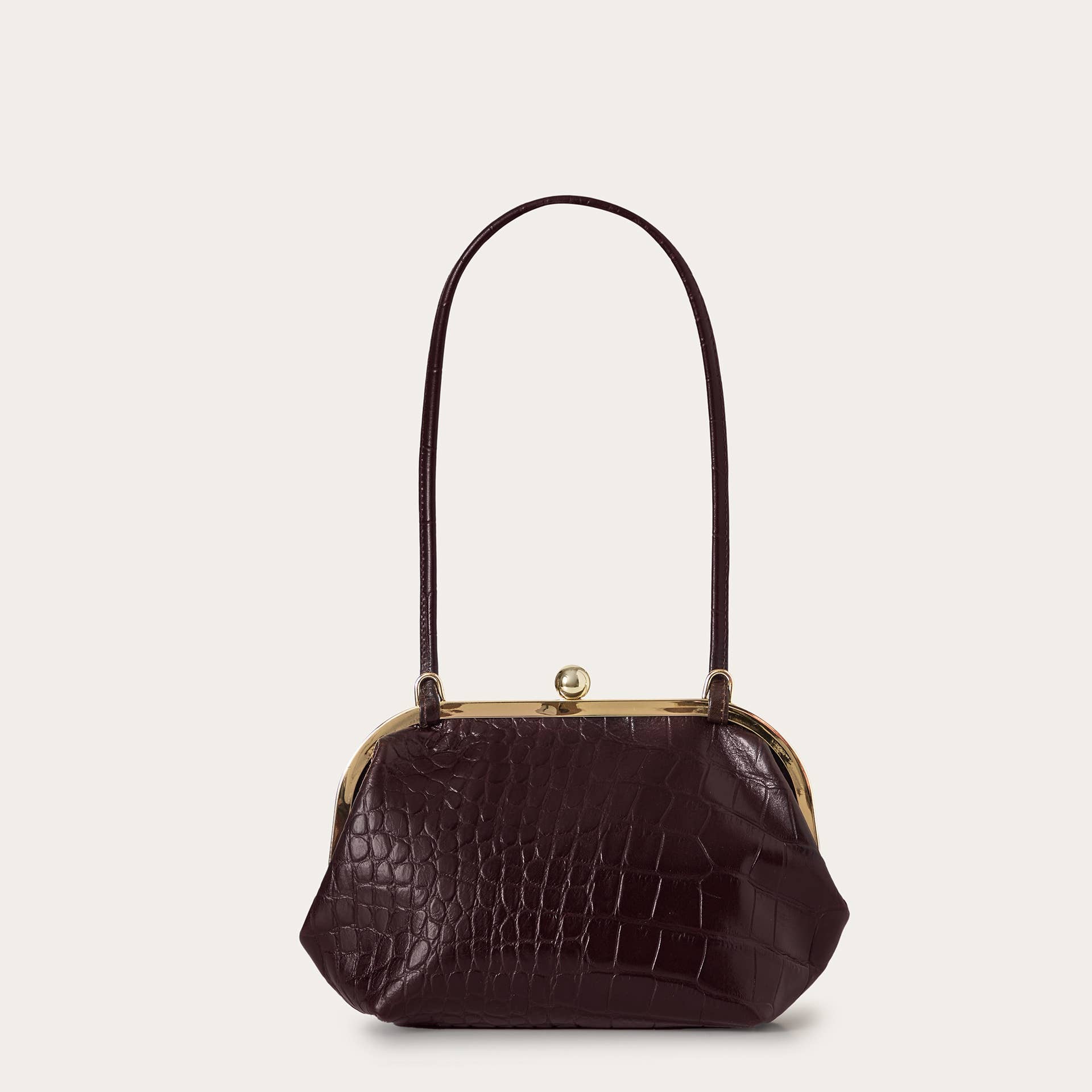 Sicily Bag in Brown Croco