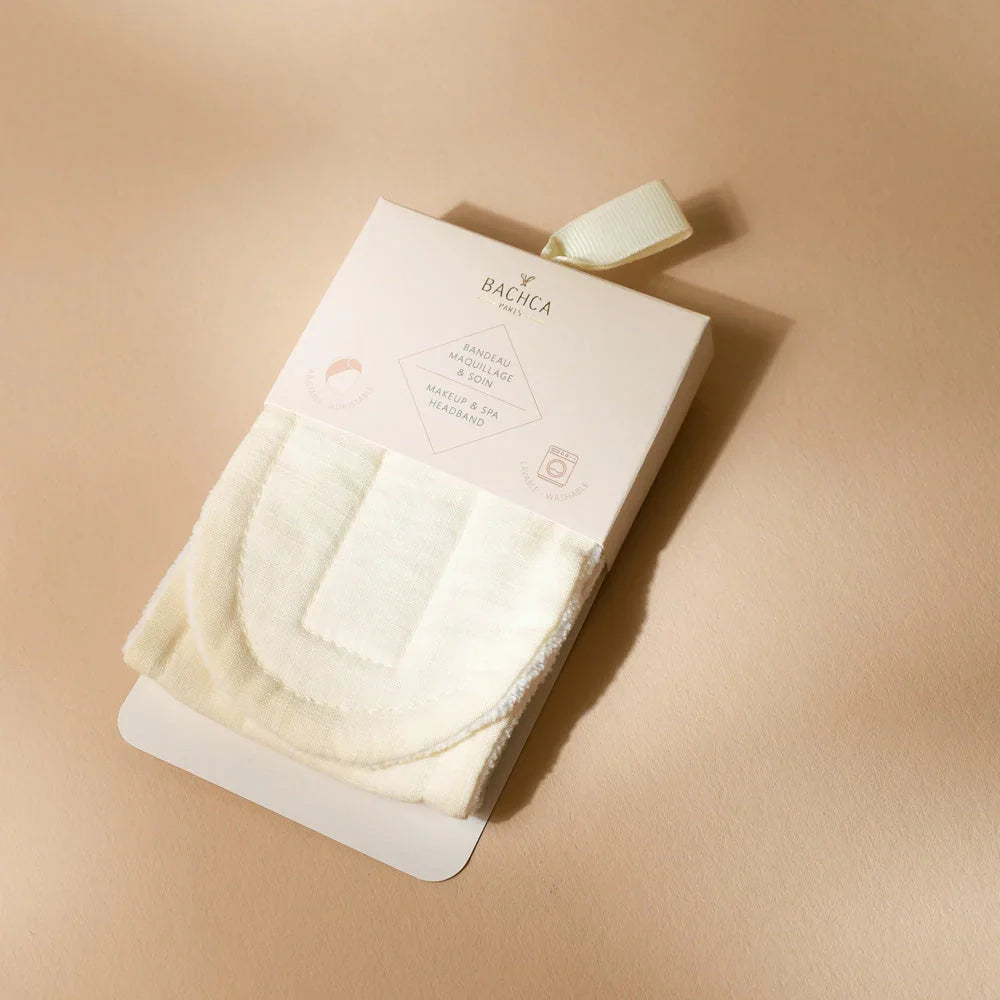 Packaged white product with 'Bachca' branding on a beige background