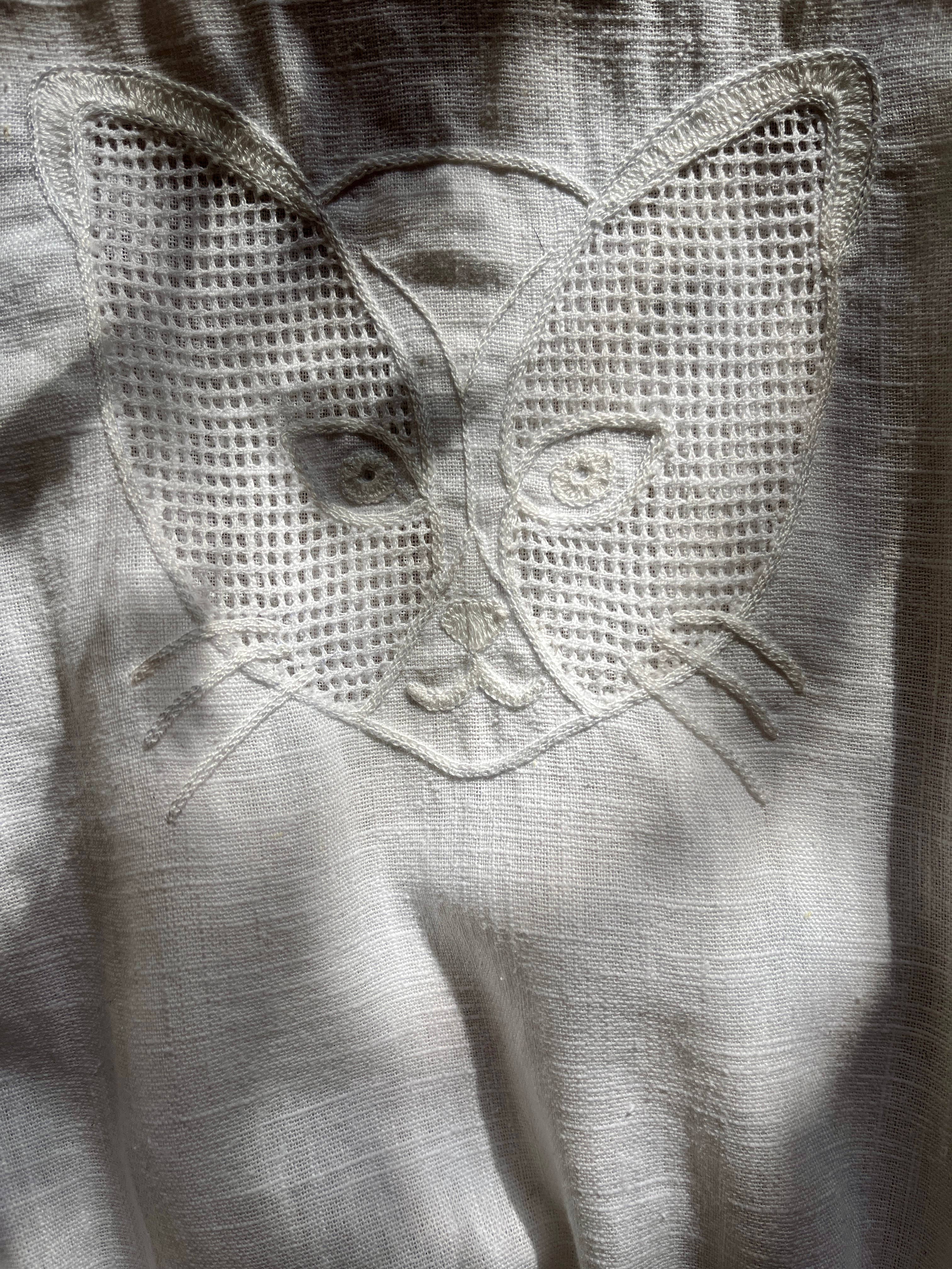 Corisia Hand-Embroidered Organic Linen Dress