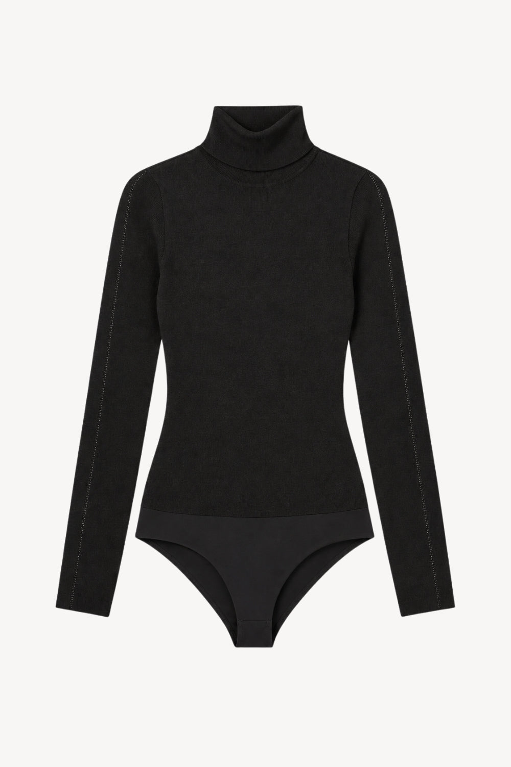 Mira Turtleneck Viscose Bodysuit | Black