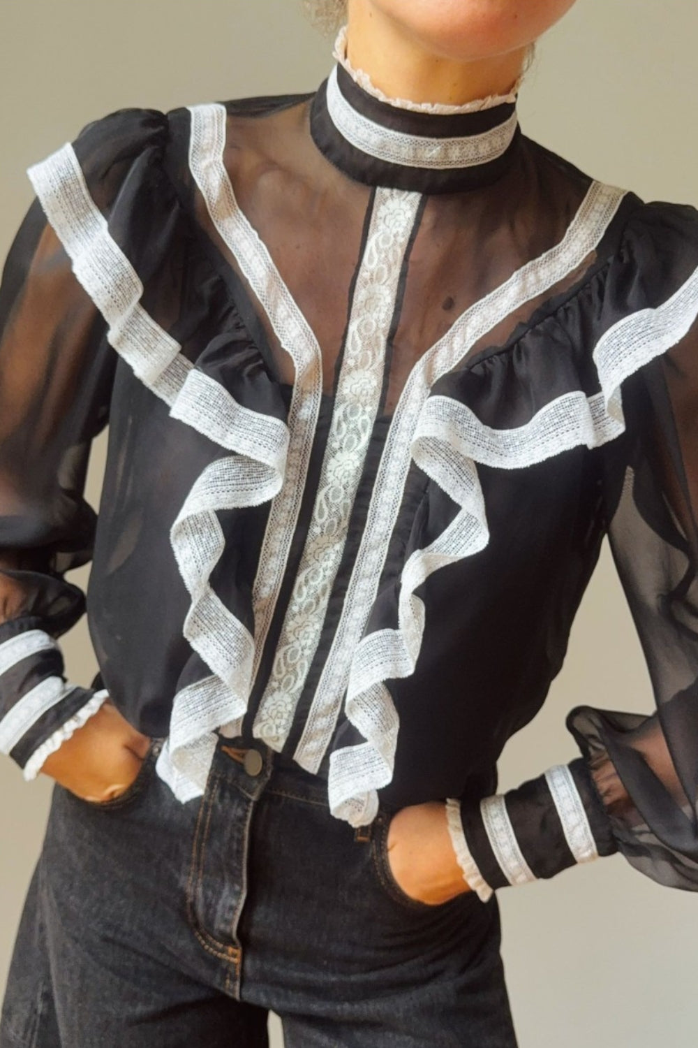 Claudia Black Blouse