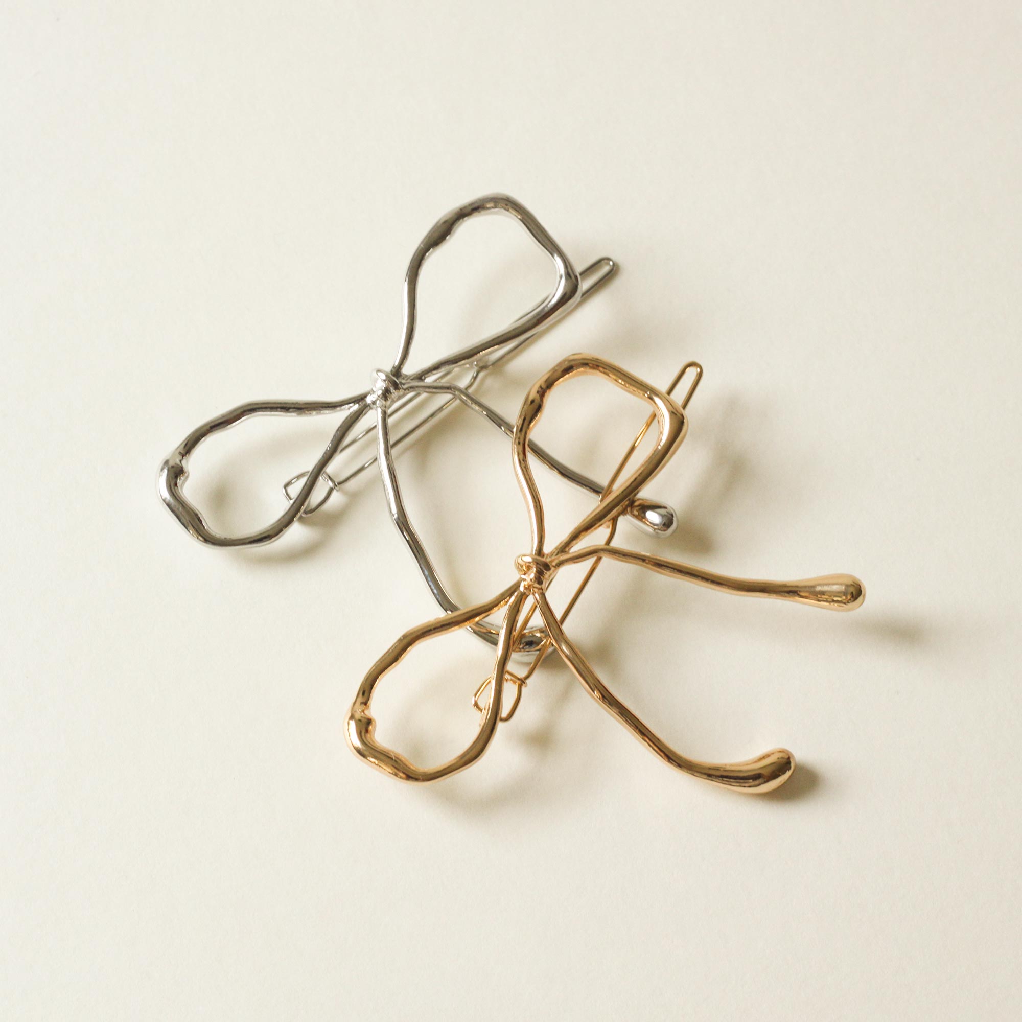 Metal Bow Barrette Hair Clip