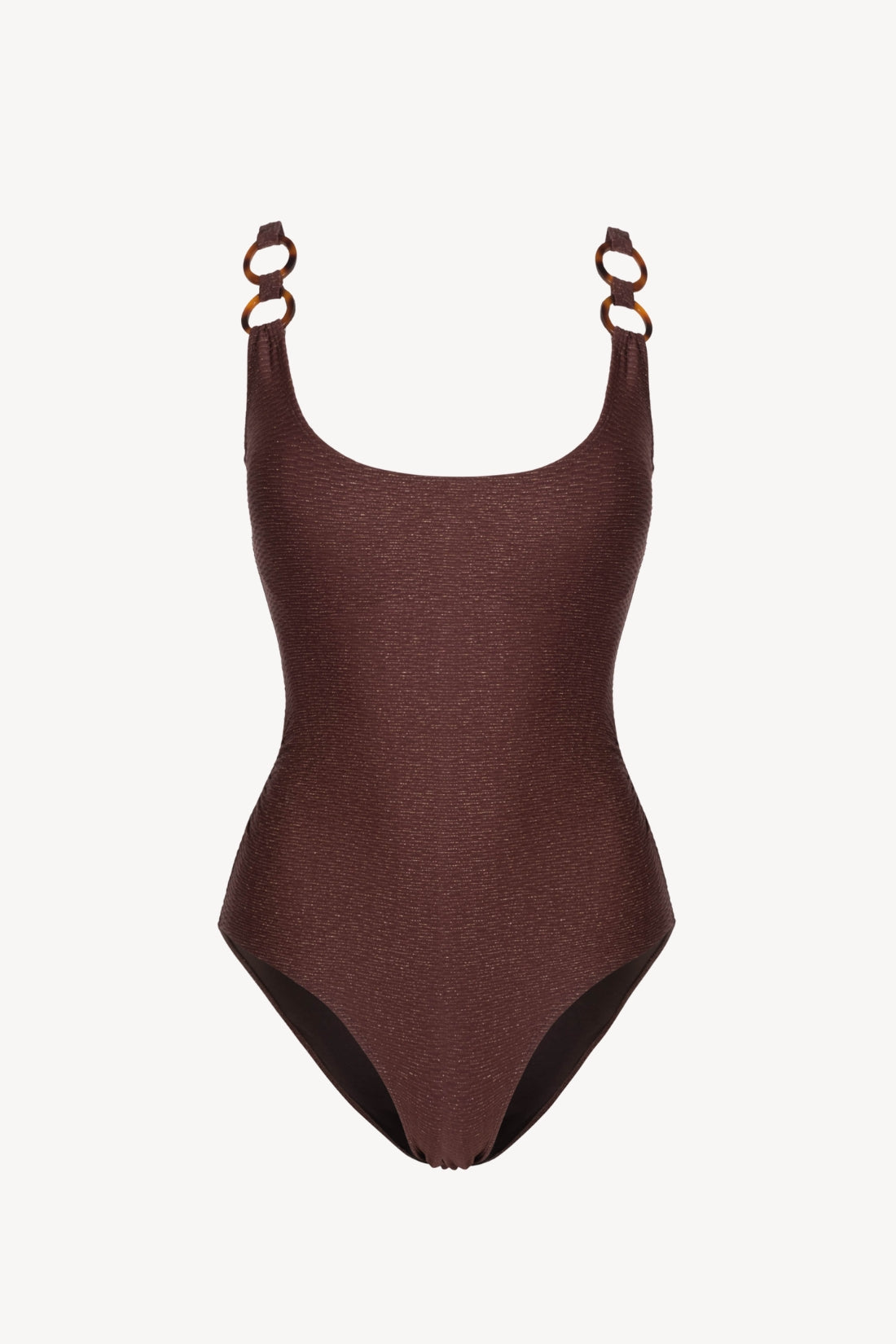 Chloe Tank One Piece In Cacao Metallic