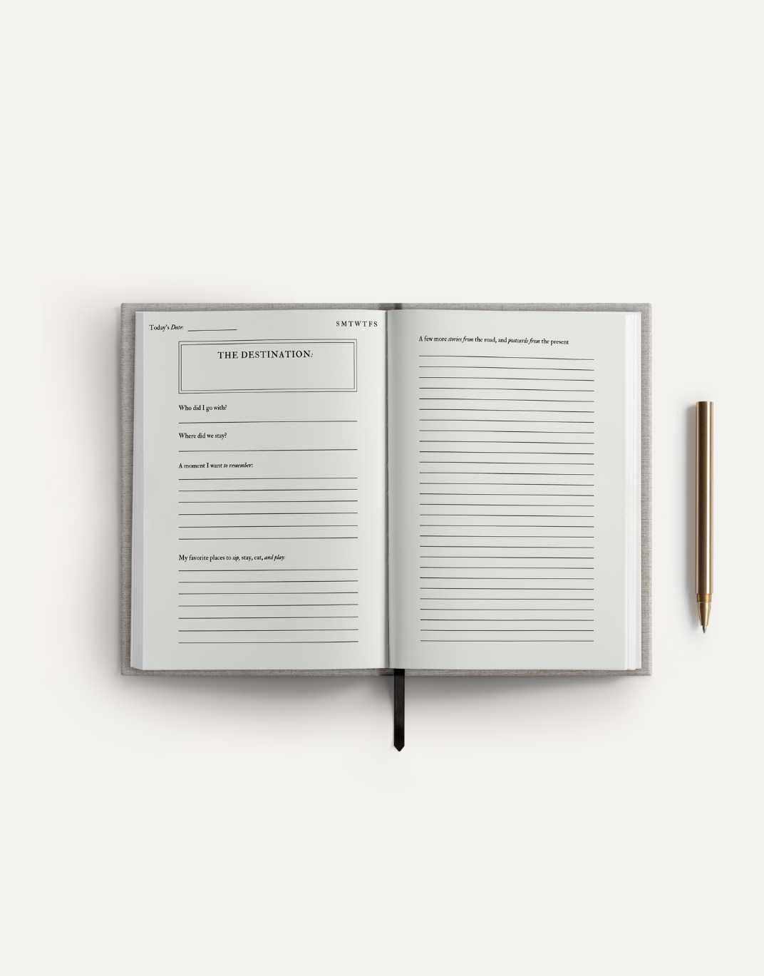 The World Is Calling: A Travel Journal | Linen Notebook